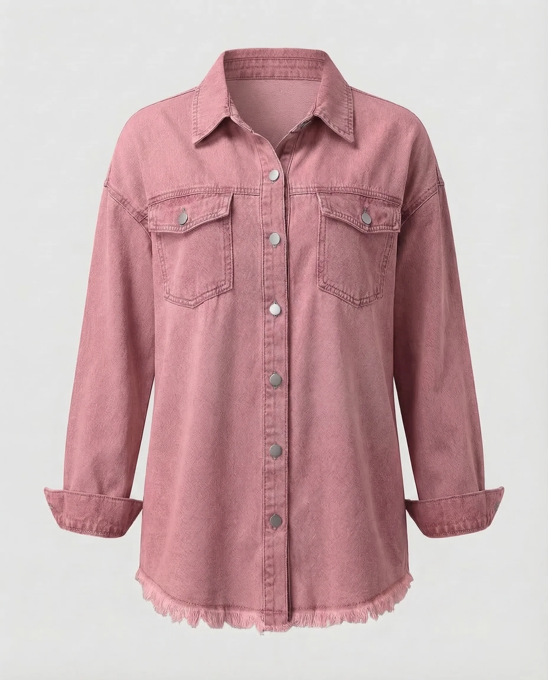 Damen Jeanshemdjacke Oversize - Image 13
