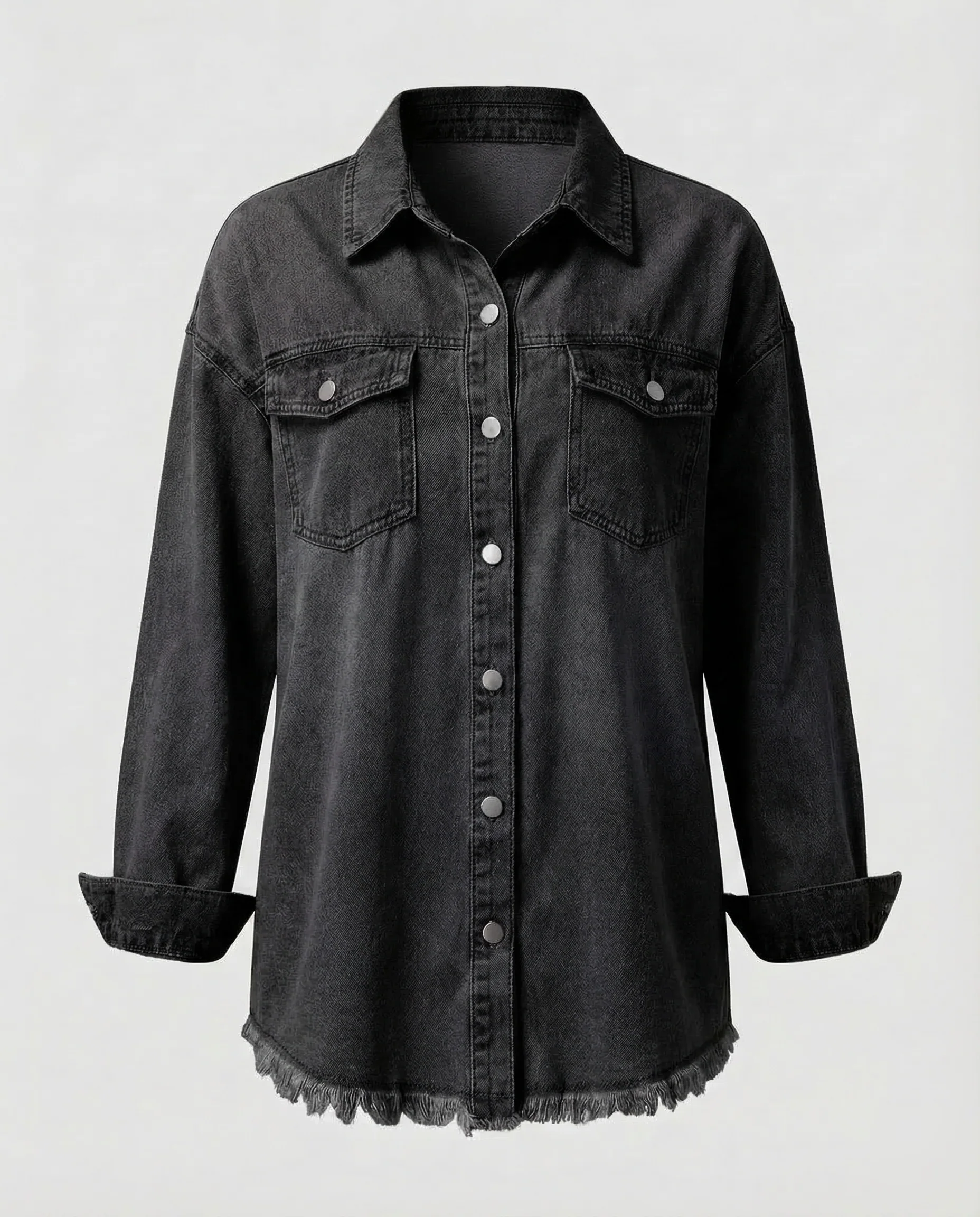 Damen Jeanshemdjacke Oversize - Image 19