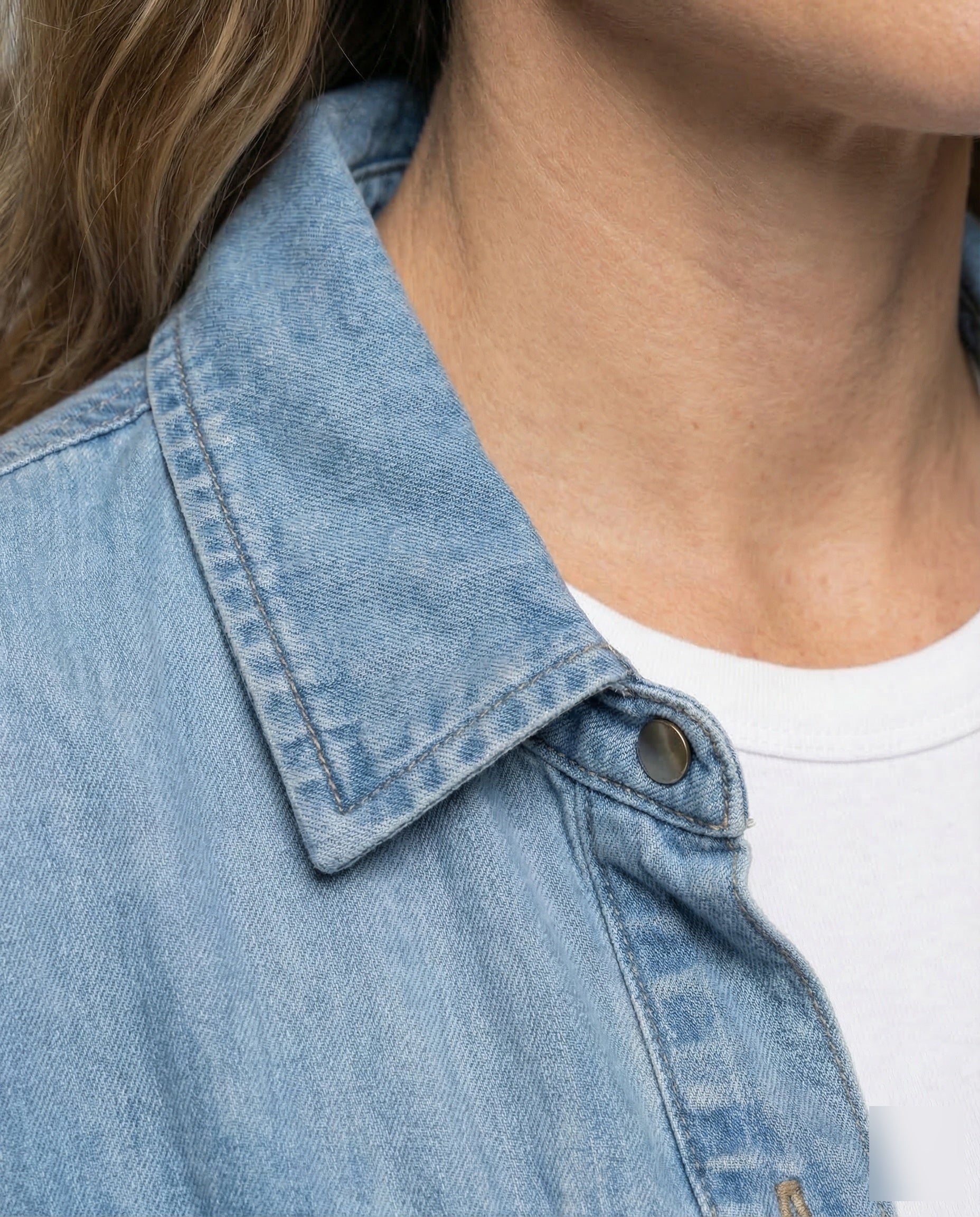 Damen Jeanshemdjacke Oversize - Image 3