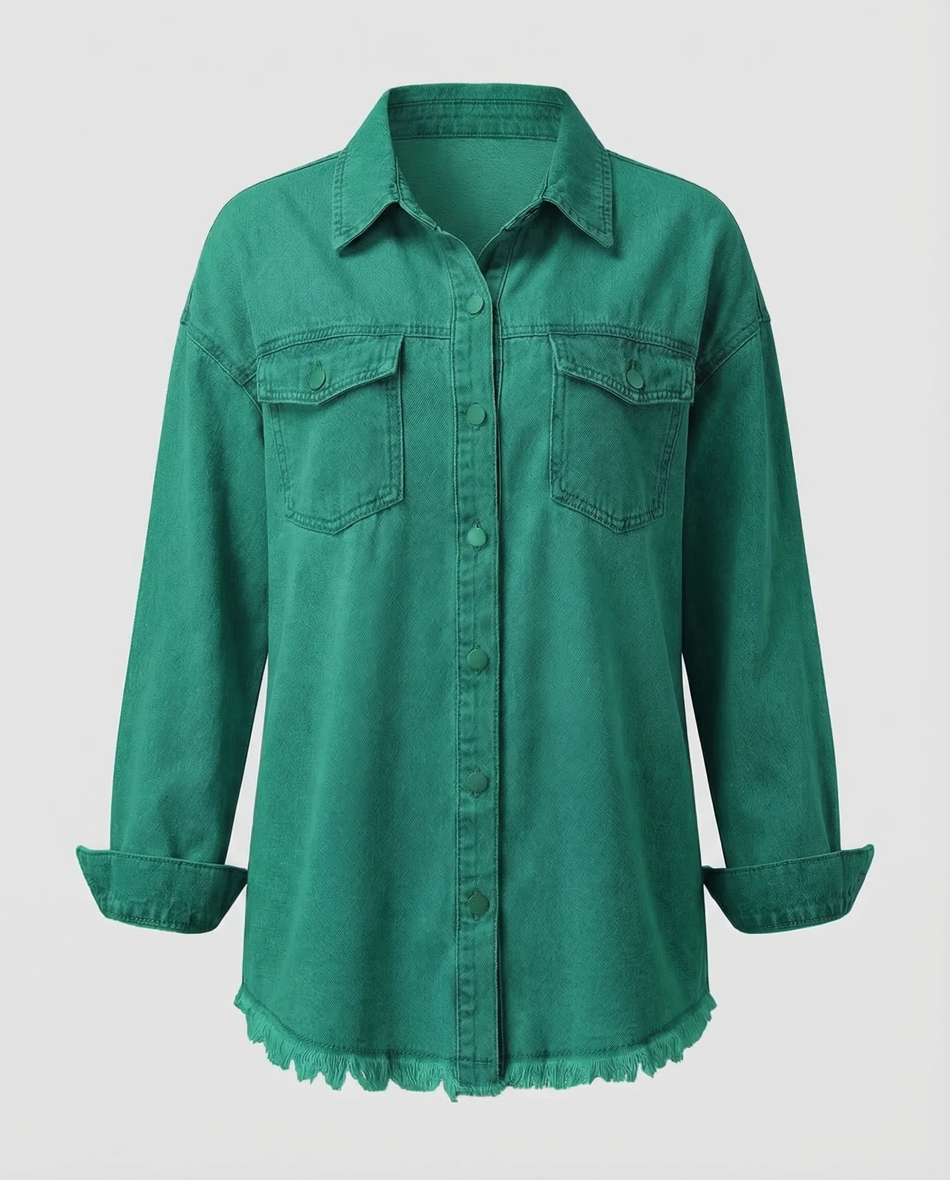 Damen Jeanshemdjacke Oversize - Image 6