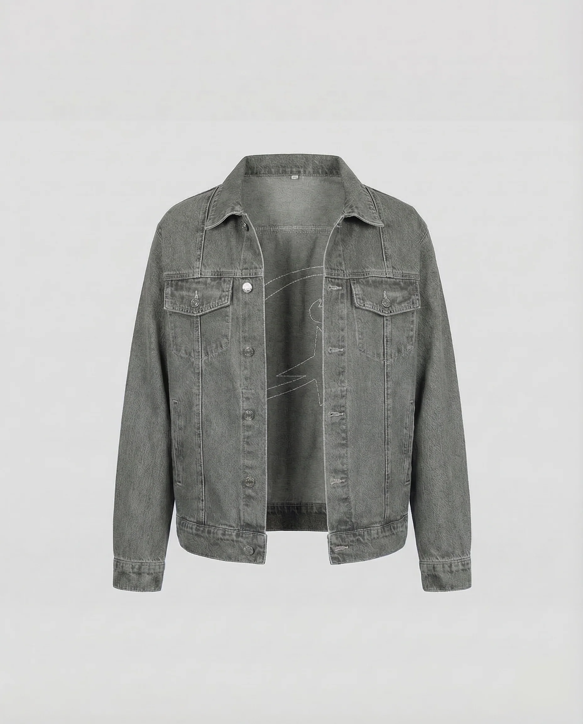 Damen Oversize Jeansjacke Stickerei - Image 6