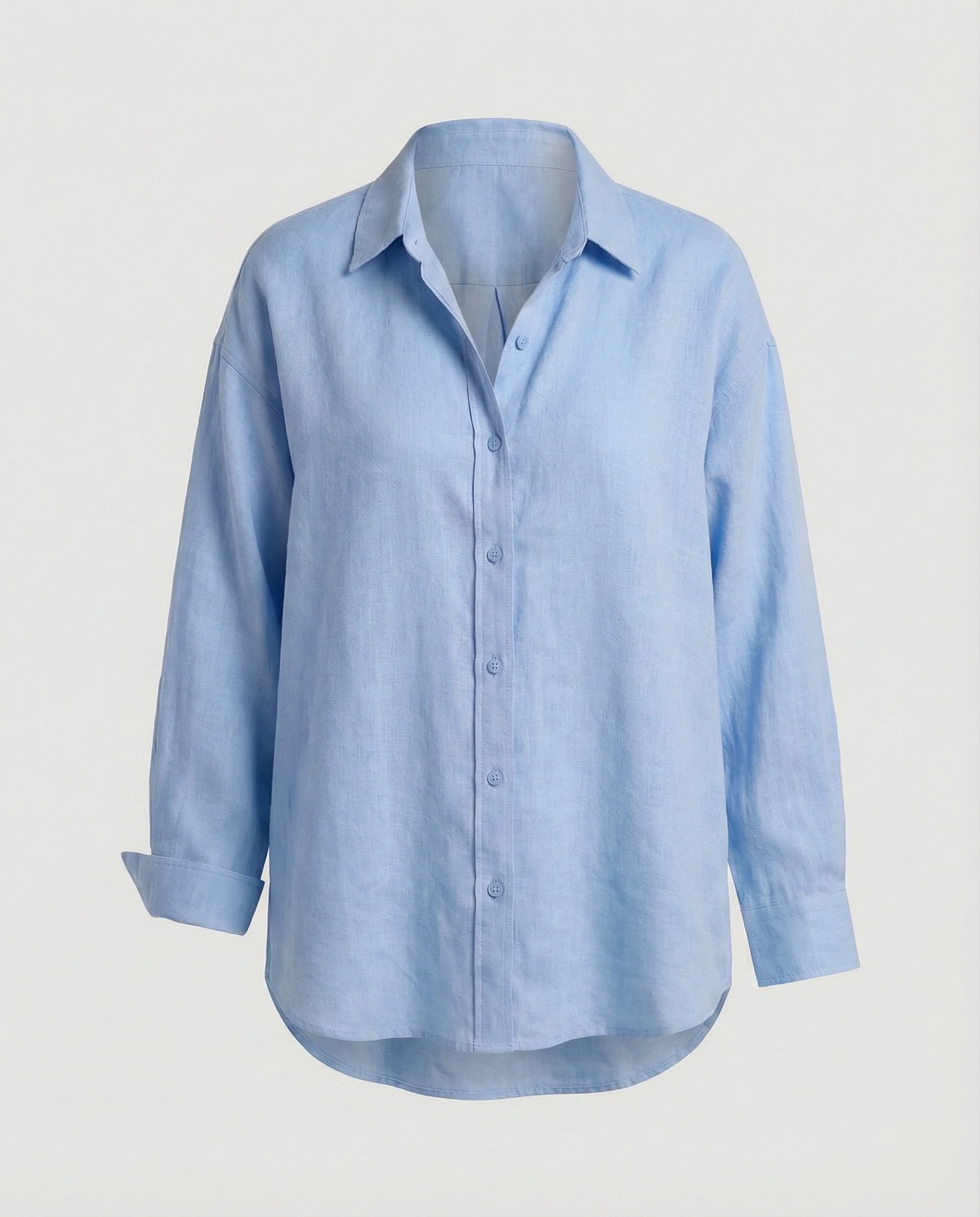 Damen Bluse Leinen Oversize