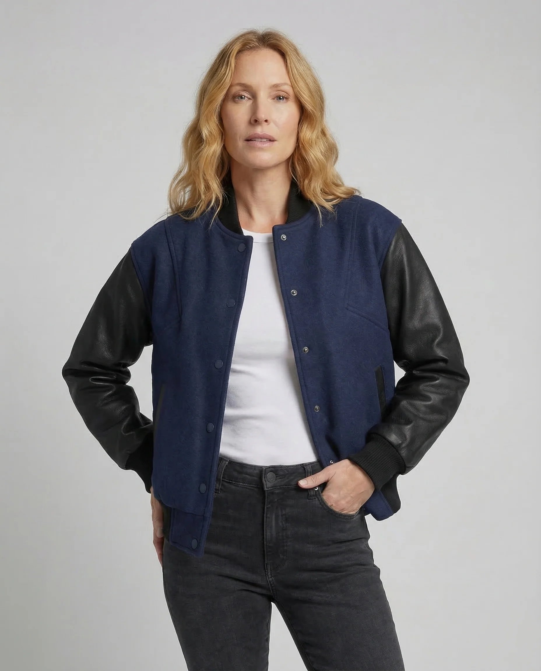 Damen Varsity Jacke Oversize - Image 2