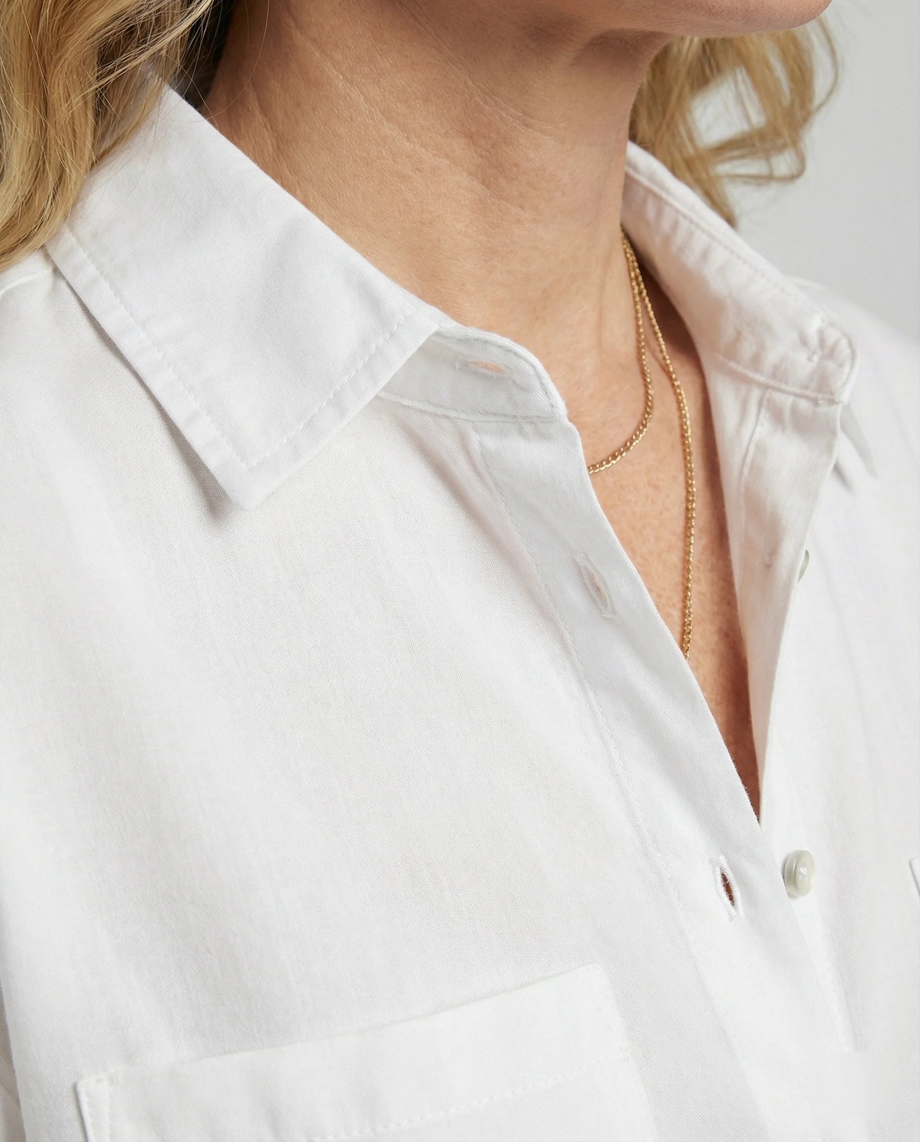 Damen Bluse Seidenoptik Oversize - Image 4