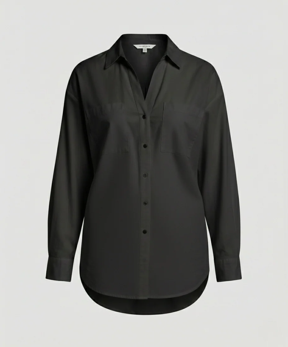 Damen Bluse Seidenoptik Oversize - Image 6