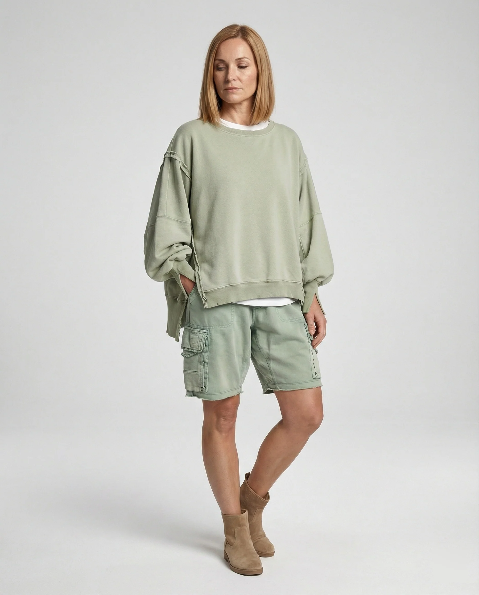 Freizeitkleidung Damen Oversize Sweatshirt - Image 2