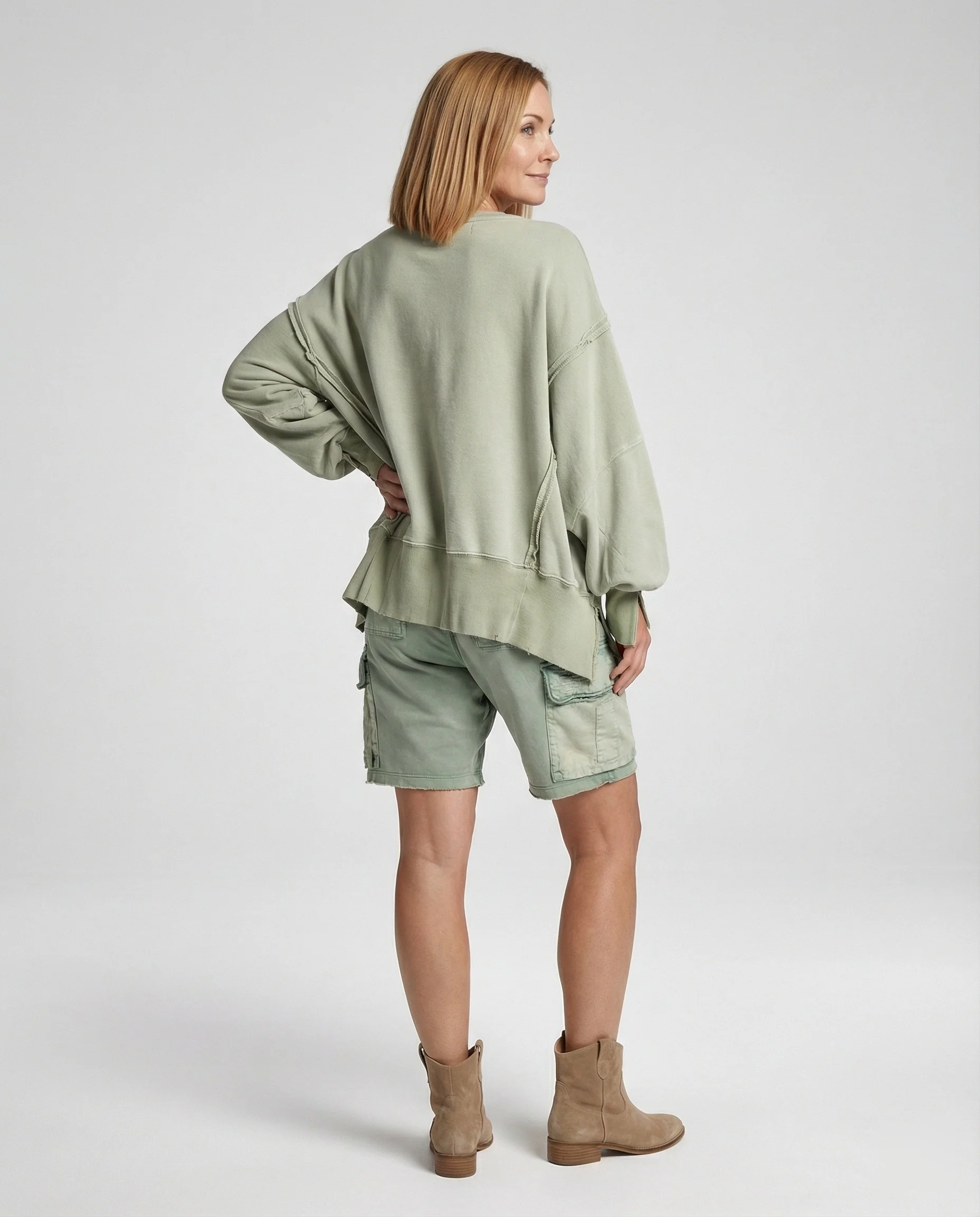 Freizeitkleidung Damen Oversize Sweatshirt - Image 3
