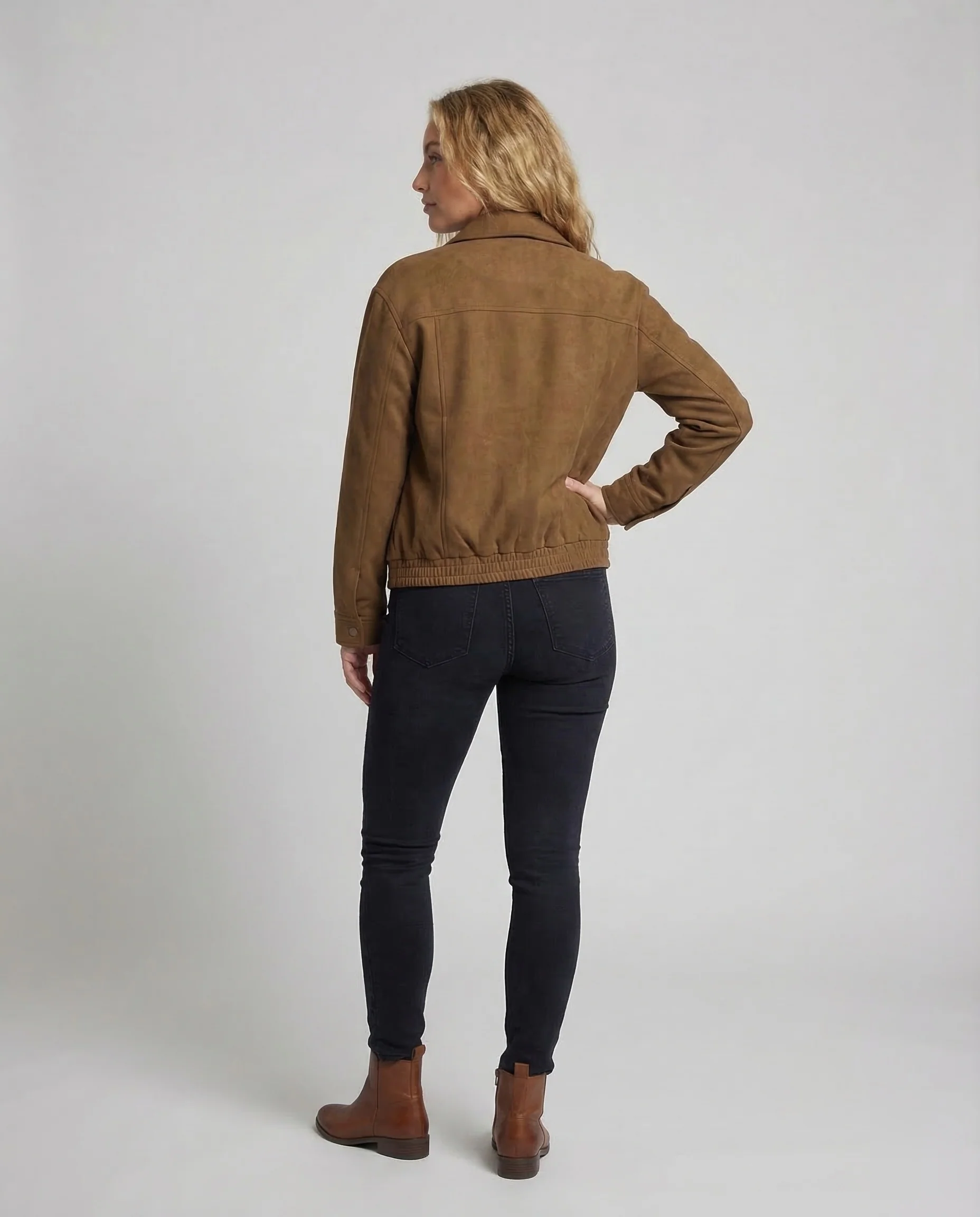 Damen Veloursjacke Oversize - Image 4