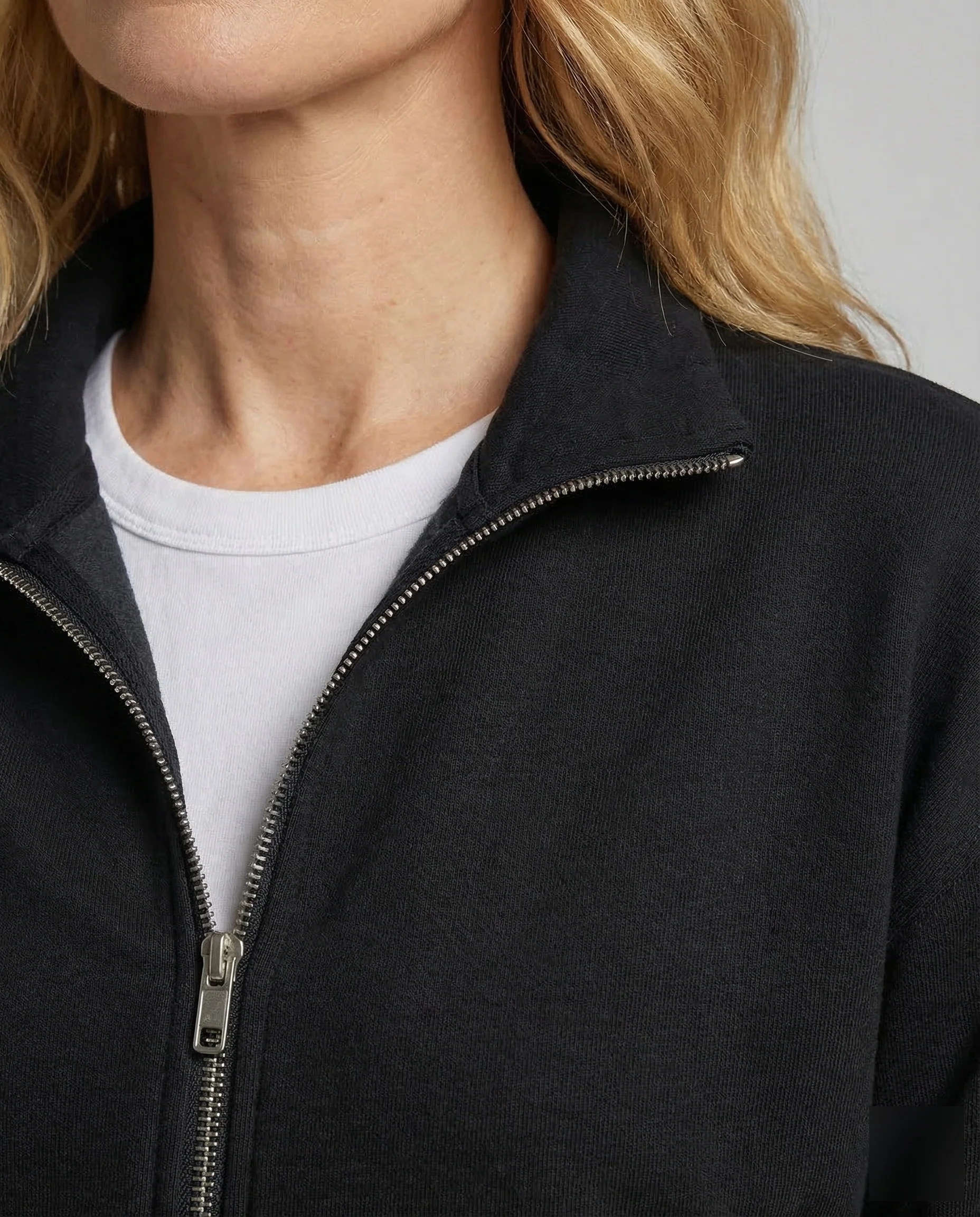 Damen Sweatjacke Oversize Zip - Image 3