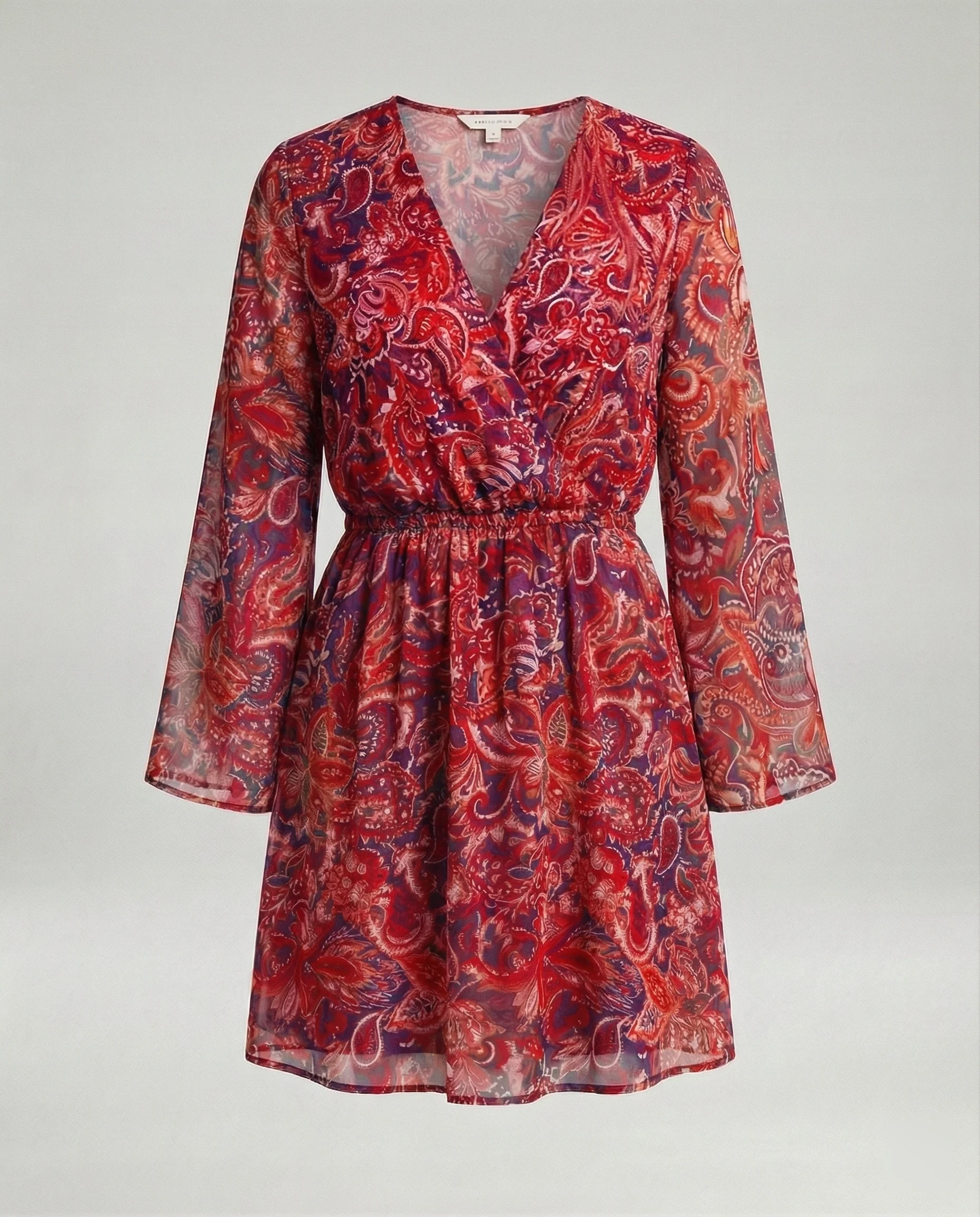 Blumenkleid Damen Paisley Minikleid - Image 2