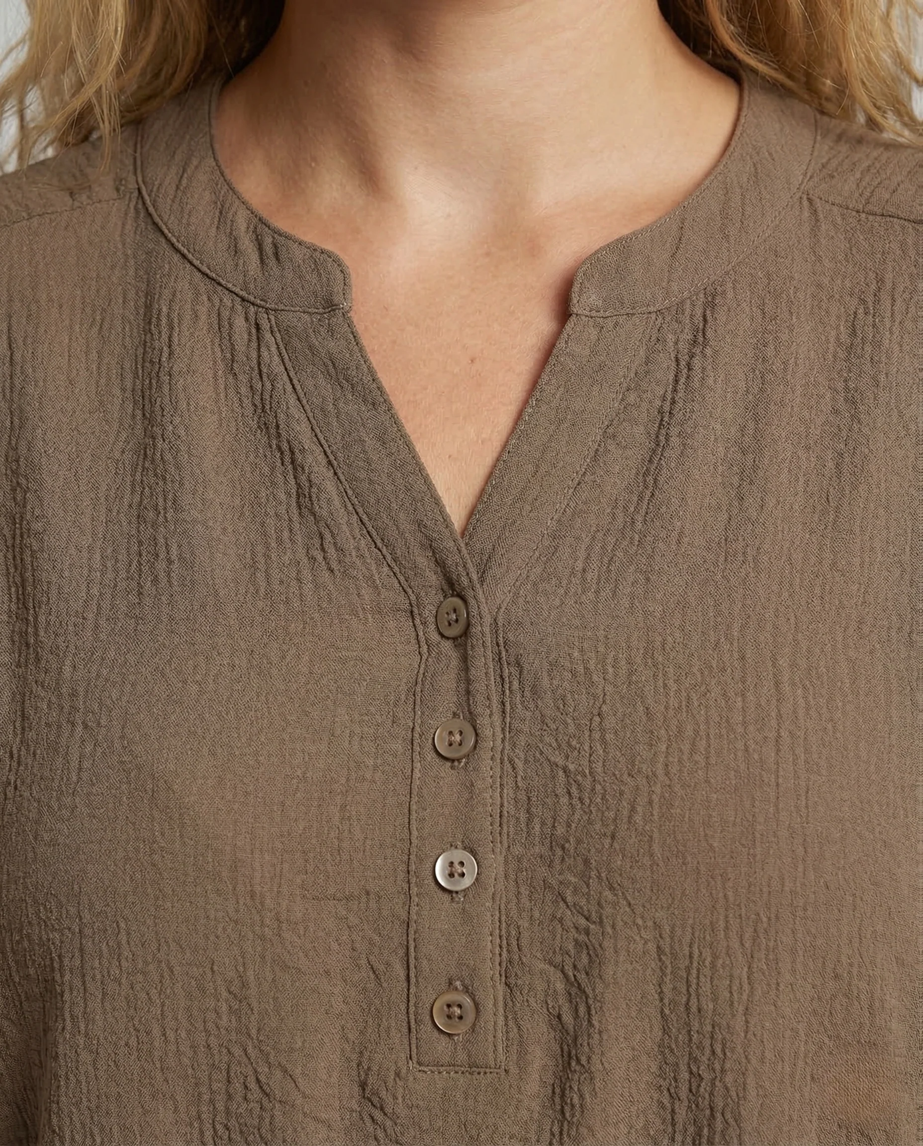 Damen Palazzo Set Blattprint Viskosebluse - Image 3
