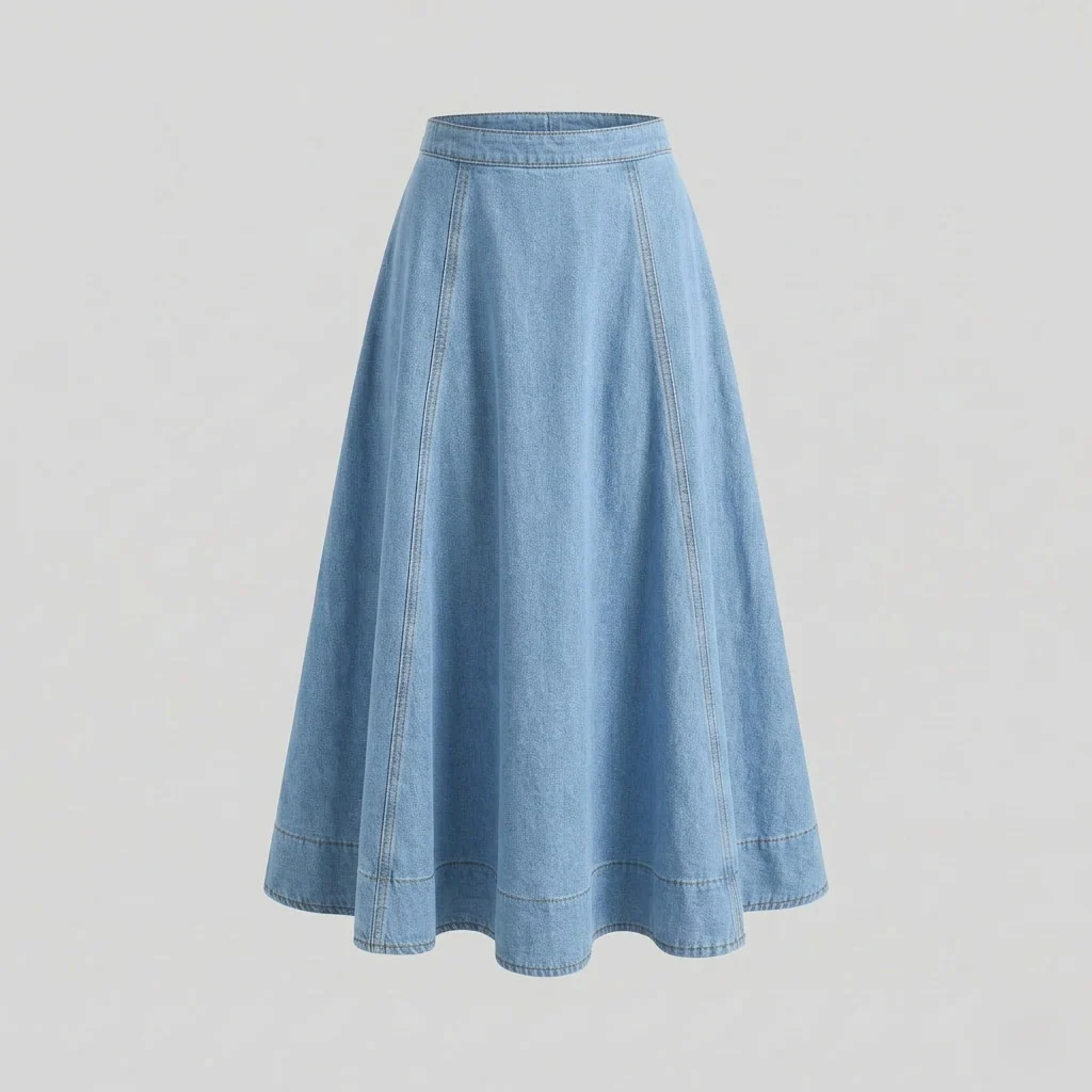 Maxirock Damen Jeans Lang - Image 6