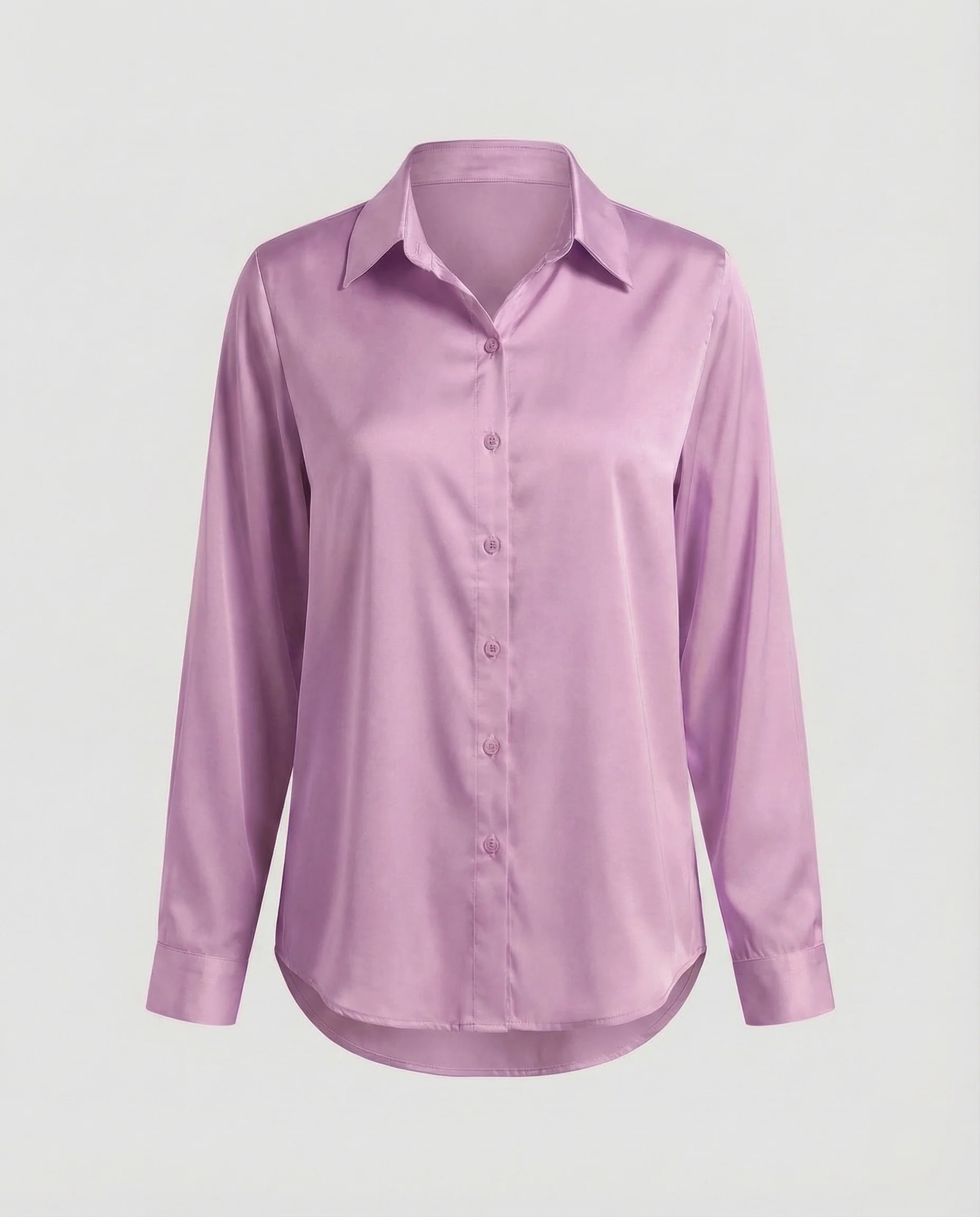 Bluse Damen Satin Knotenbund - Image 14