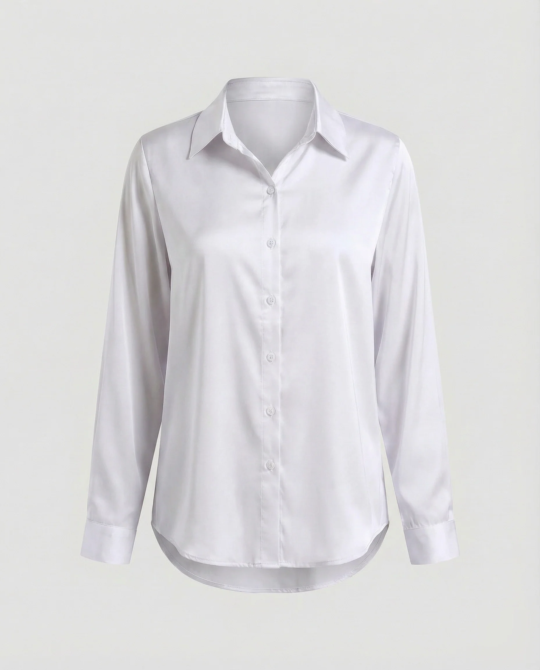 Bluse Damen Satin Knotenbund - Image 17