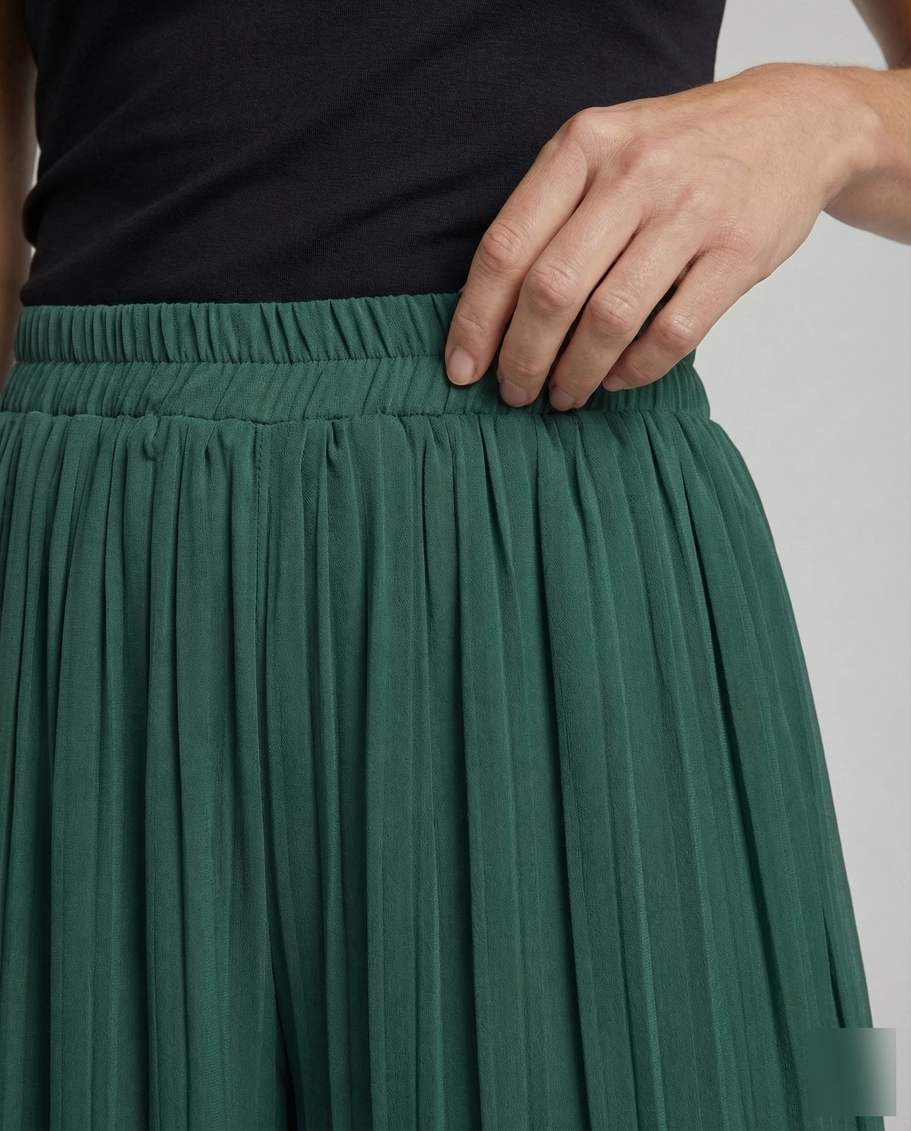 Damen Weite Hose Plissee - Image 3