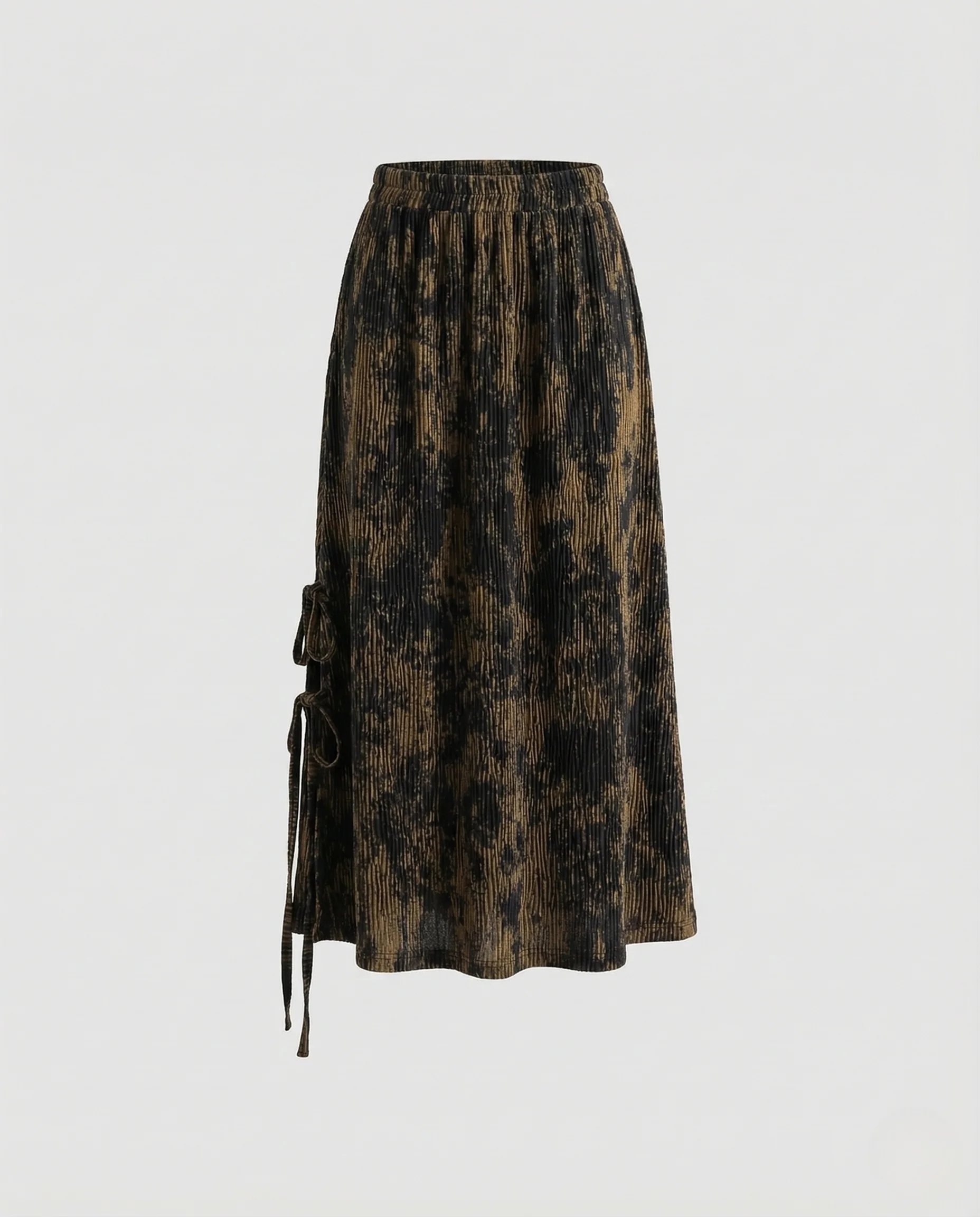 Damen Plissee Midirock mit Print - Image 5