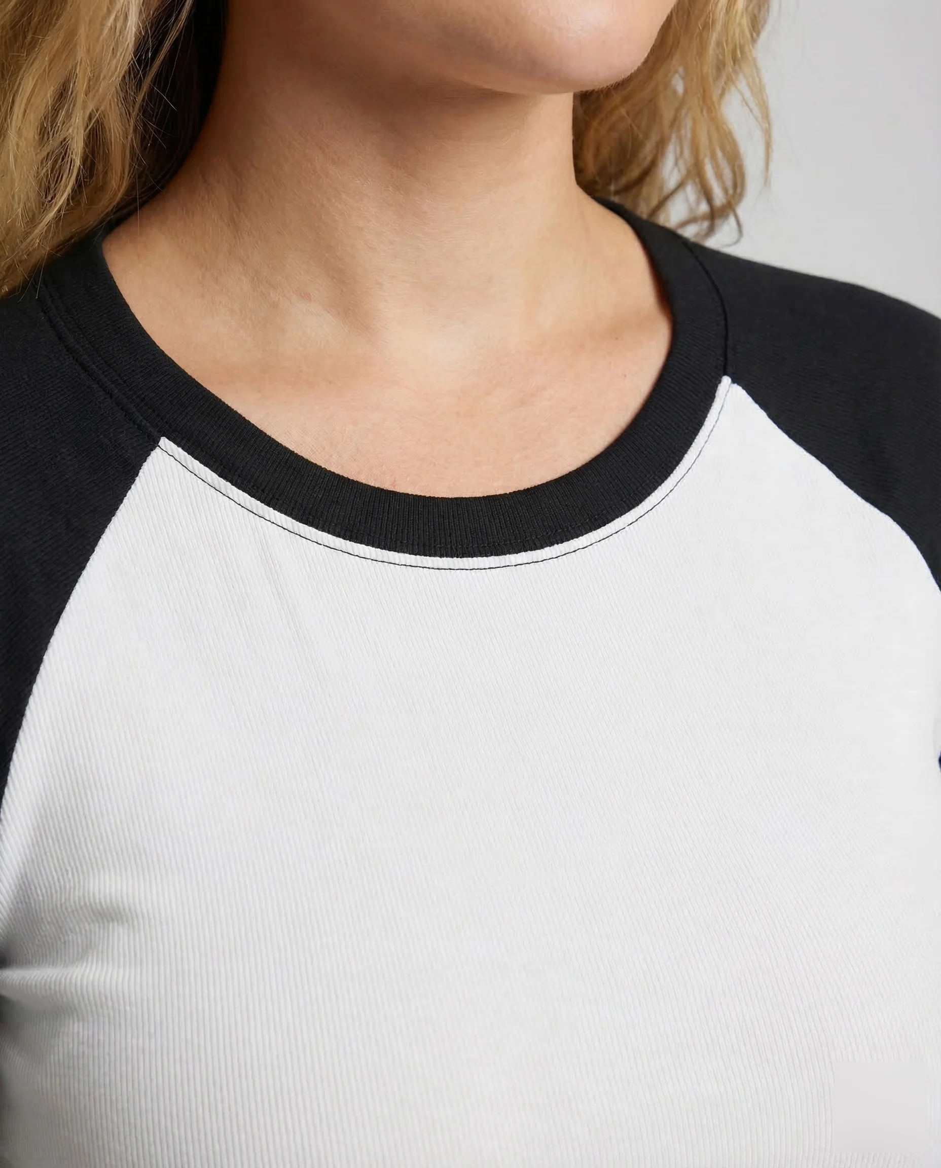 Damen Raglan Shirt Baseball - Image 3