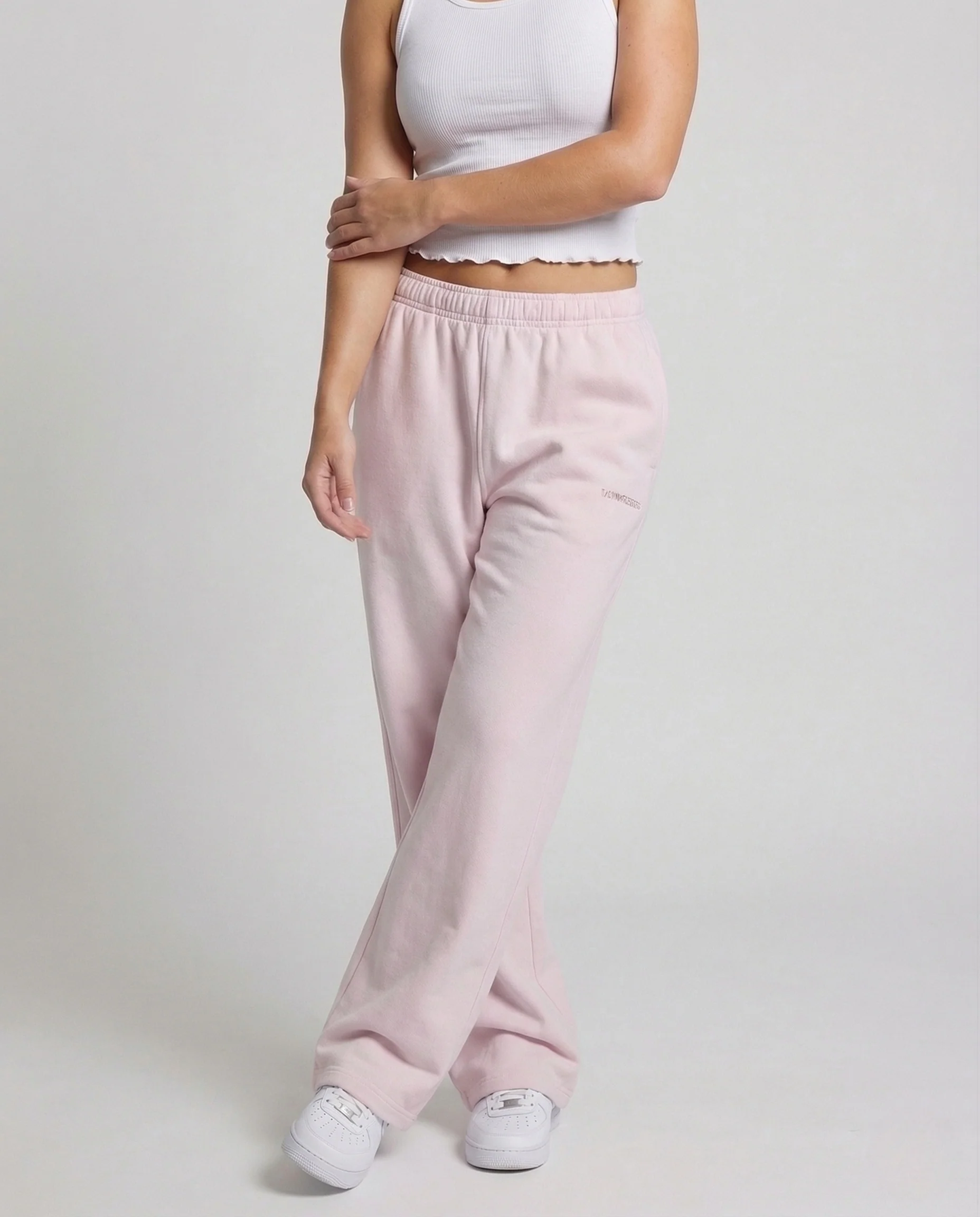 Damen Jogginghose Retro High Waist Logostickerei - Image 2