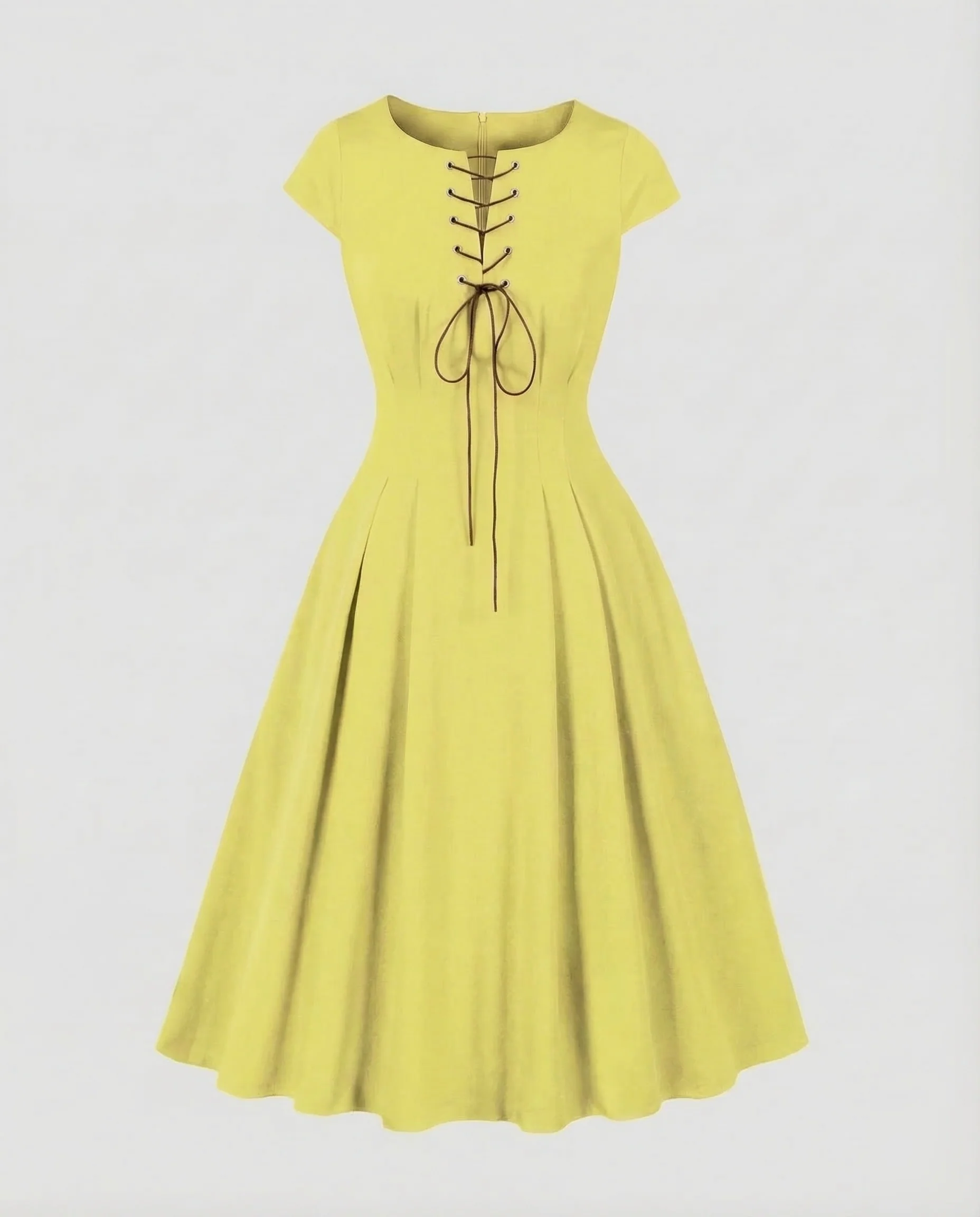 Damen Retro Kleid Schnürung - Image 10