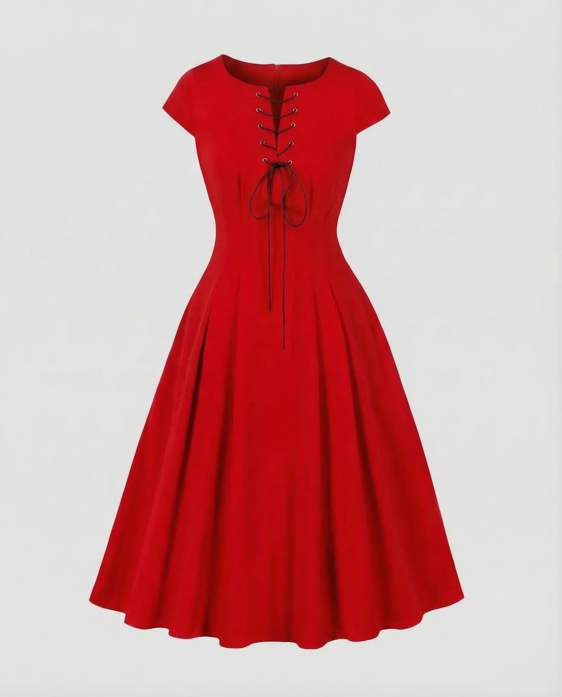 Damen Retro Kleid Schnürung - Image 11