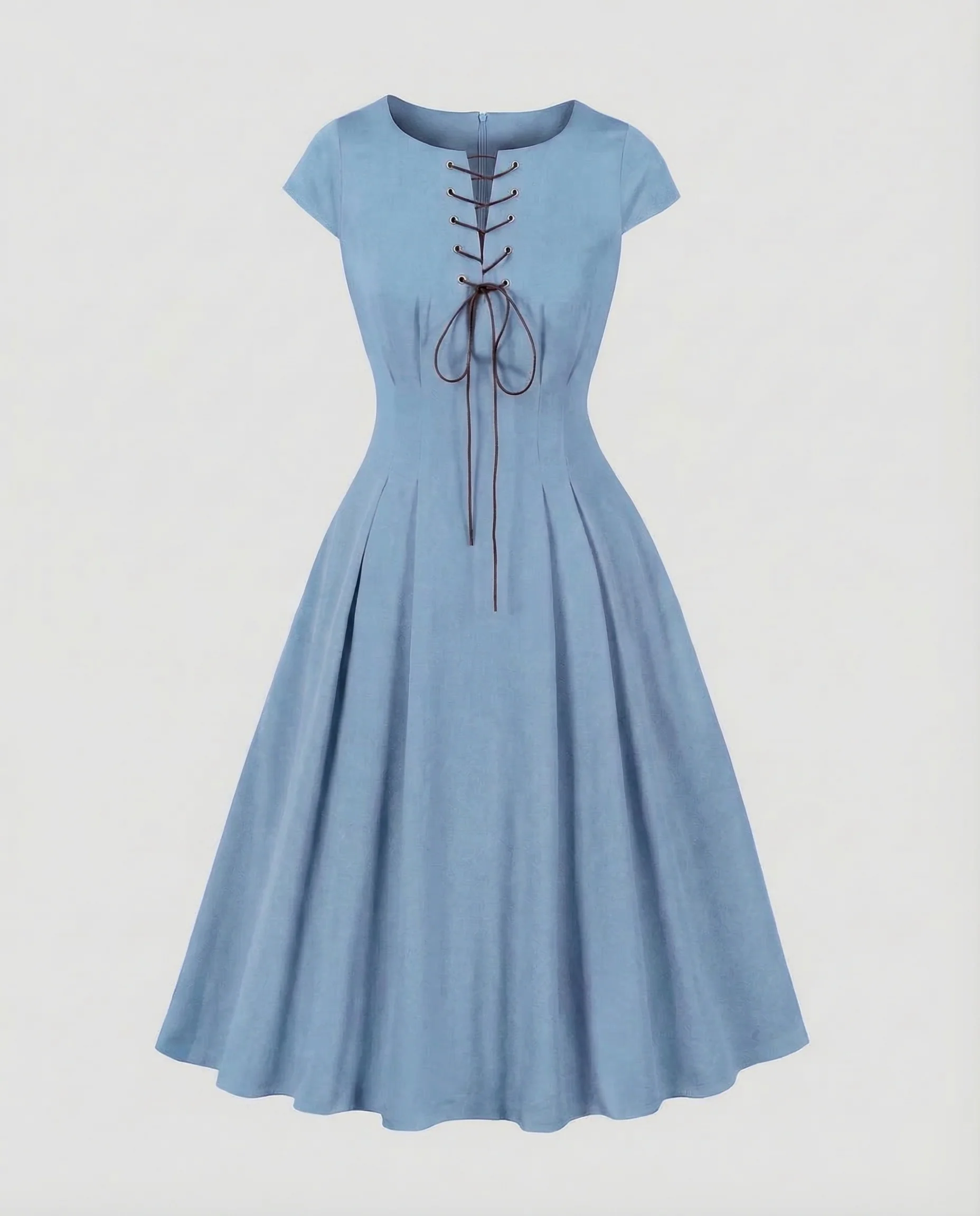 Damen Retro Kleid Schnürung - Image 7