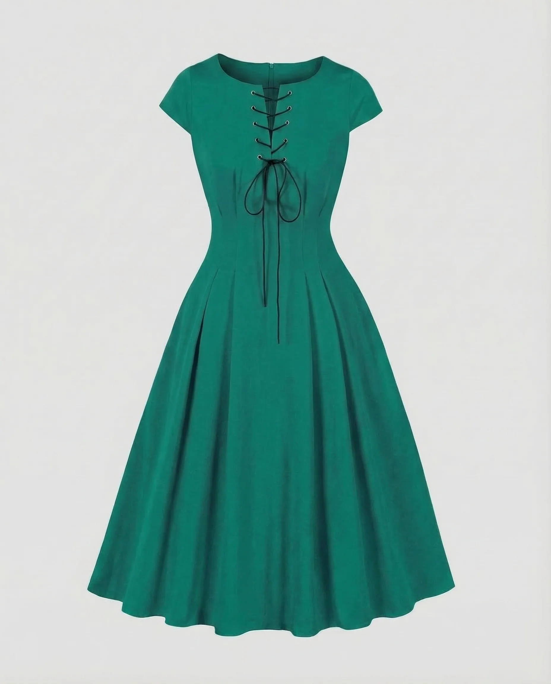 Damen Retro Kleid Schnürung - Image 9