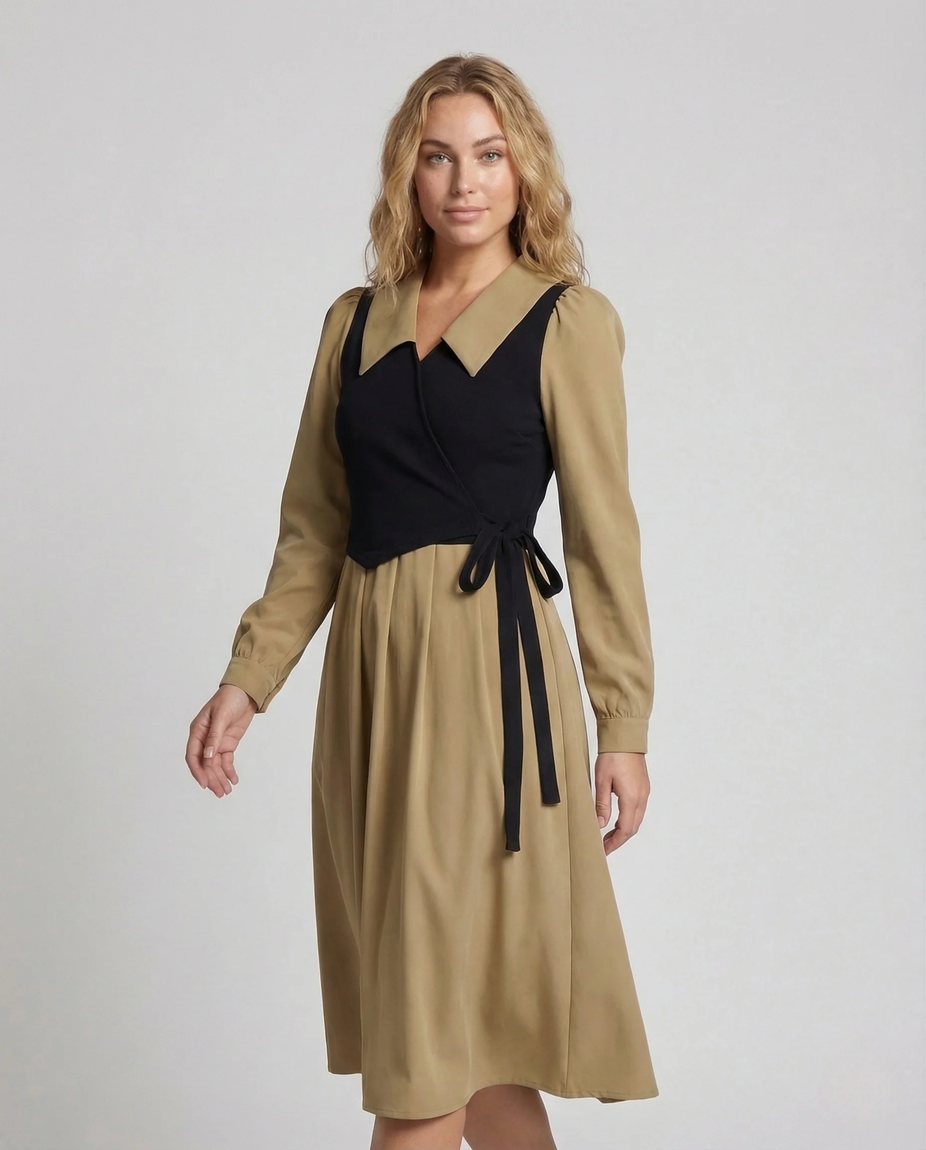Damen Retro Midikleid mit Bustier