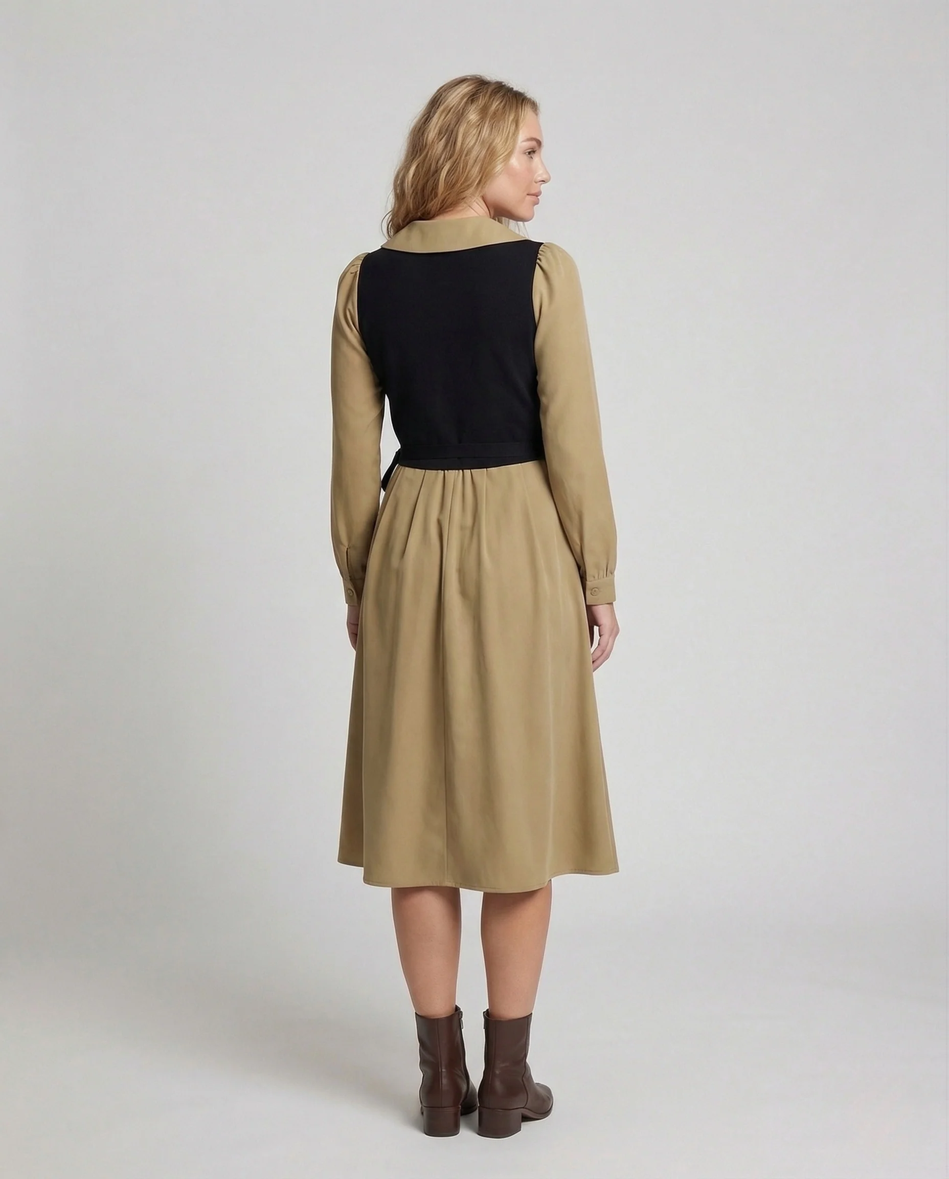 Damen Retro Midikleid mit Bustier - Image 3