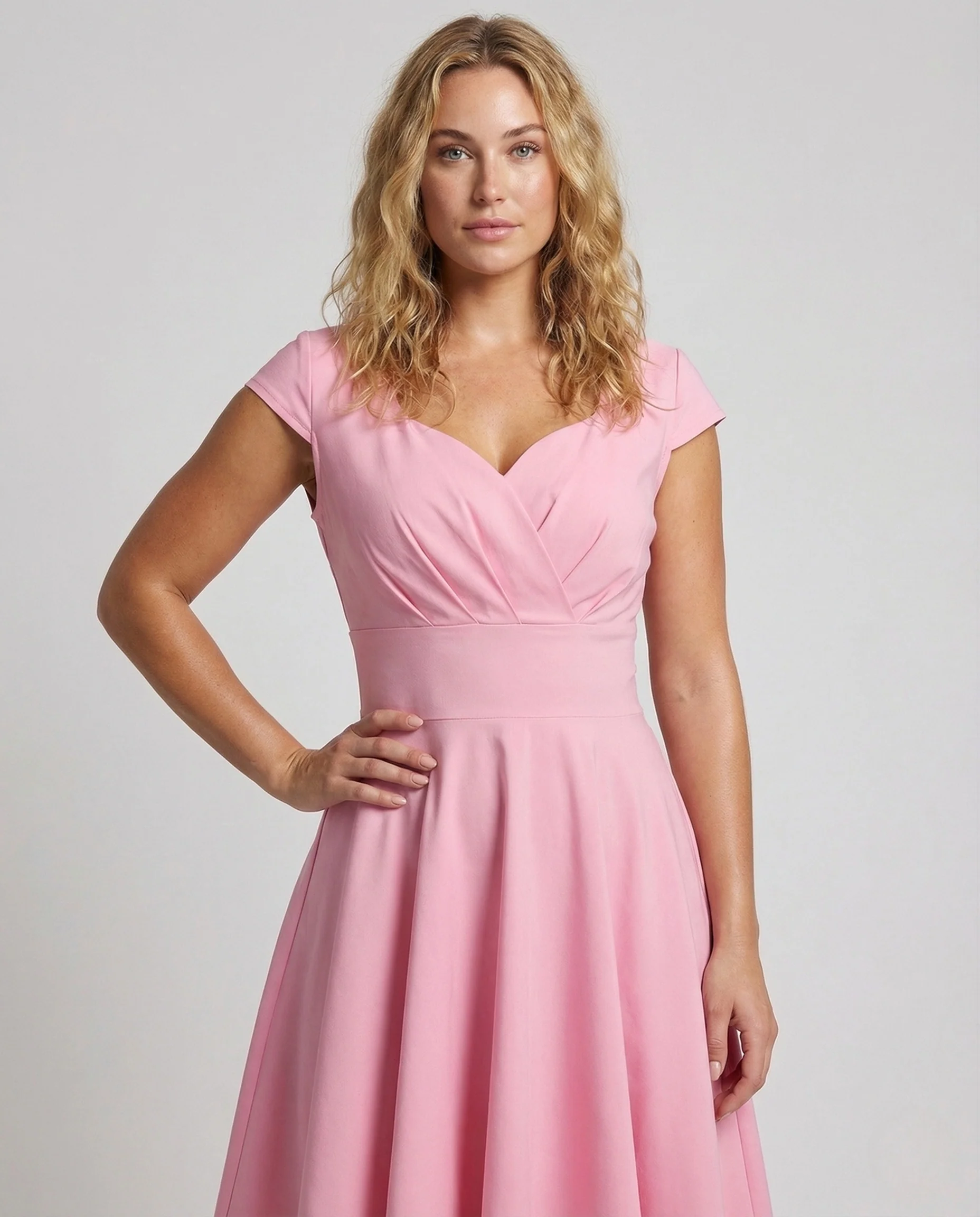 Damen Retro Swingkleid mit Tellerrock - Image 2