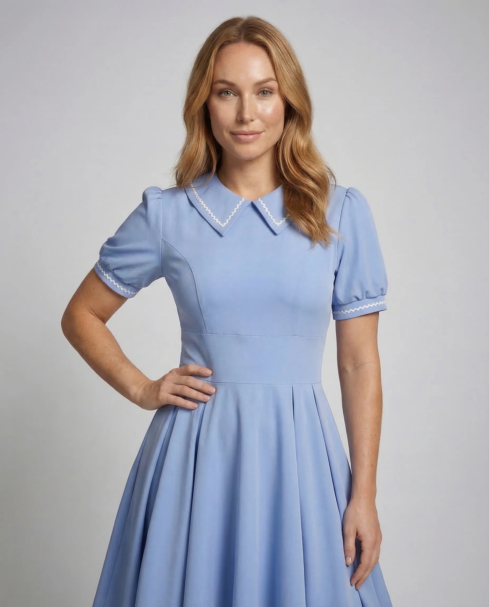 Damen Swingkleid Retro Tellerrock - Image 2