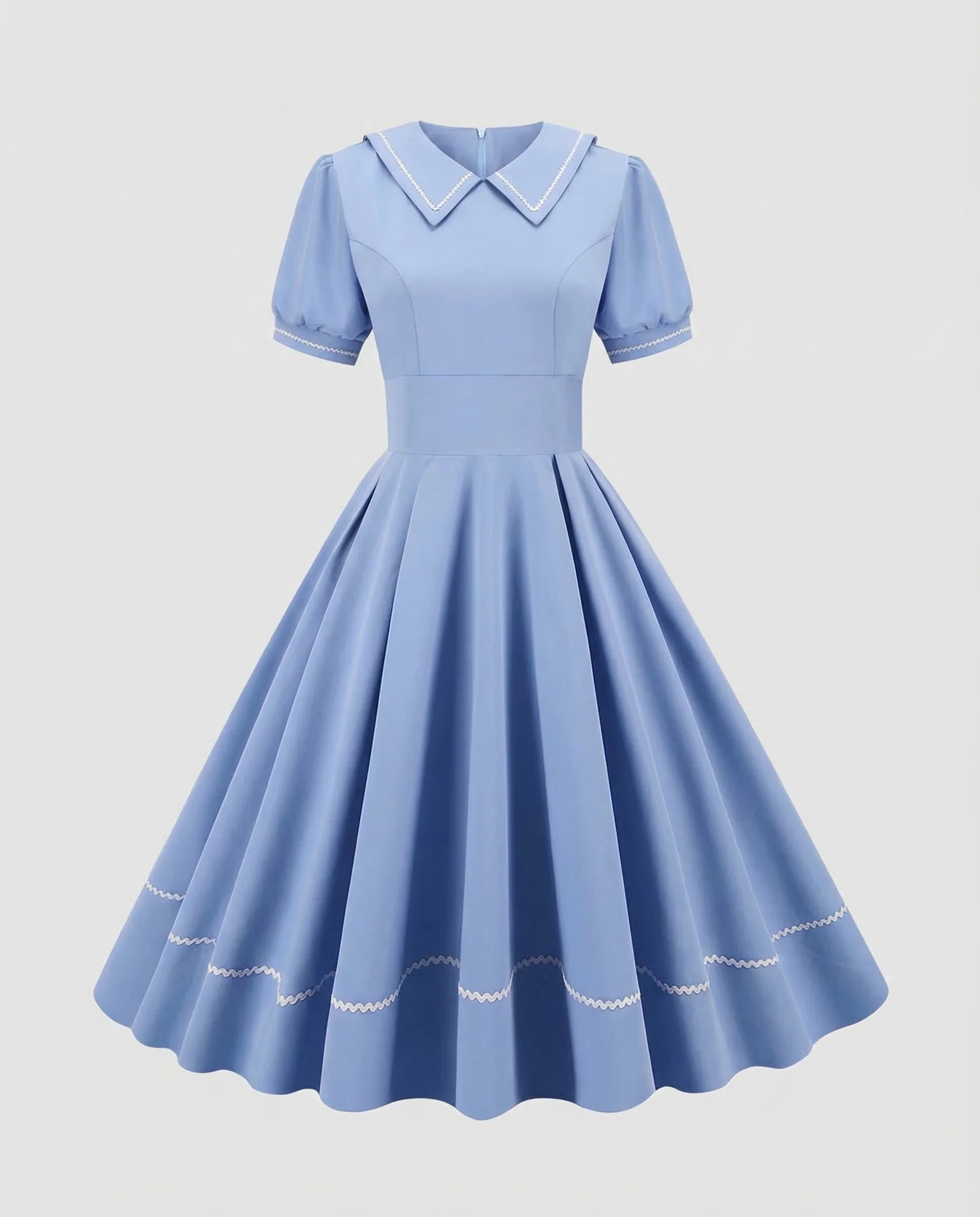 Damen Swingkleid Retro Tellerrock - Image 4