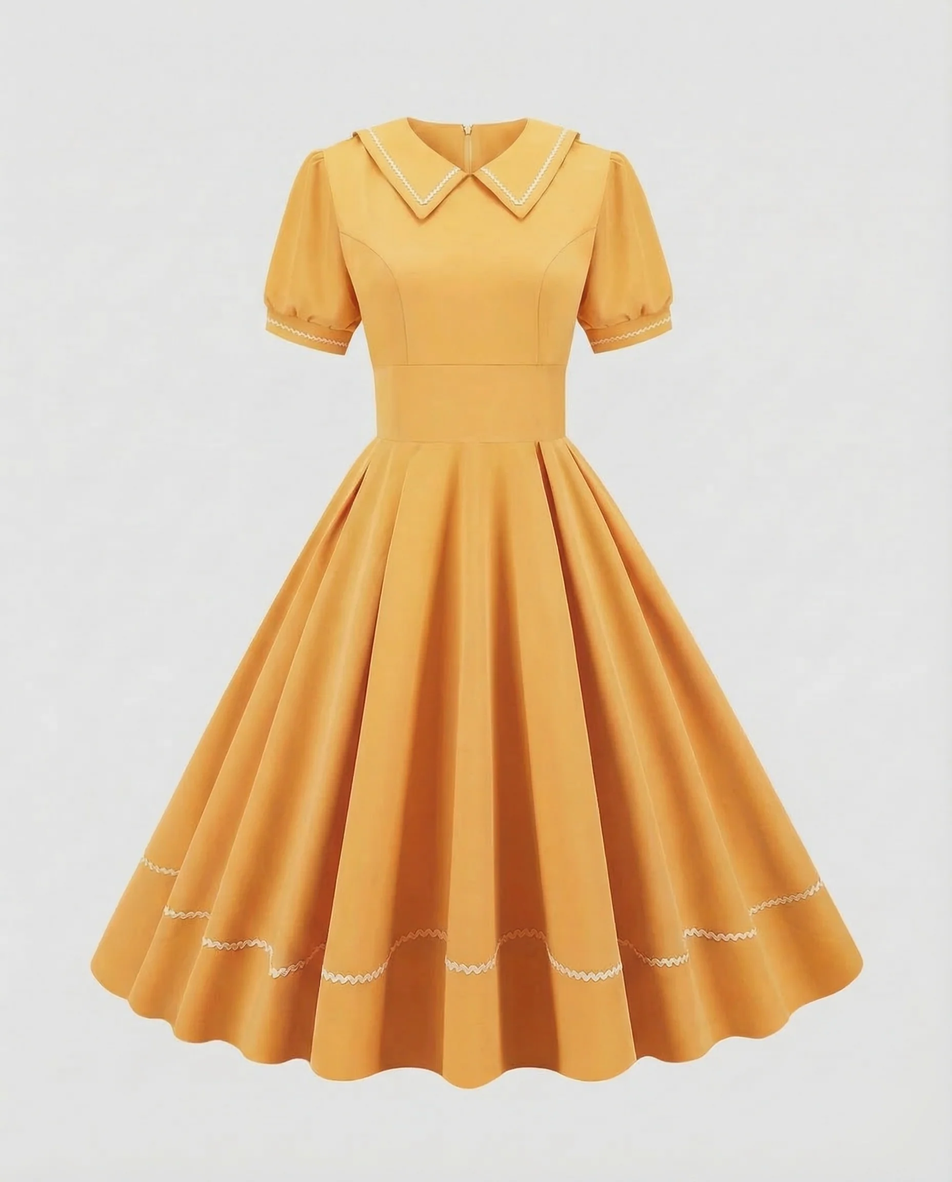 Damen Swingkleid Retro Tellerrock - Image 5