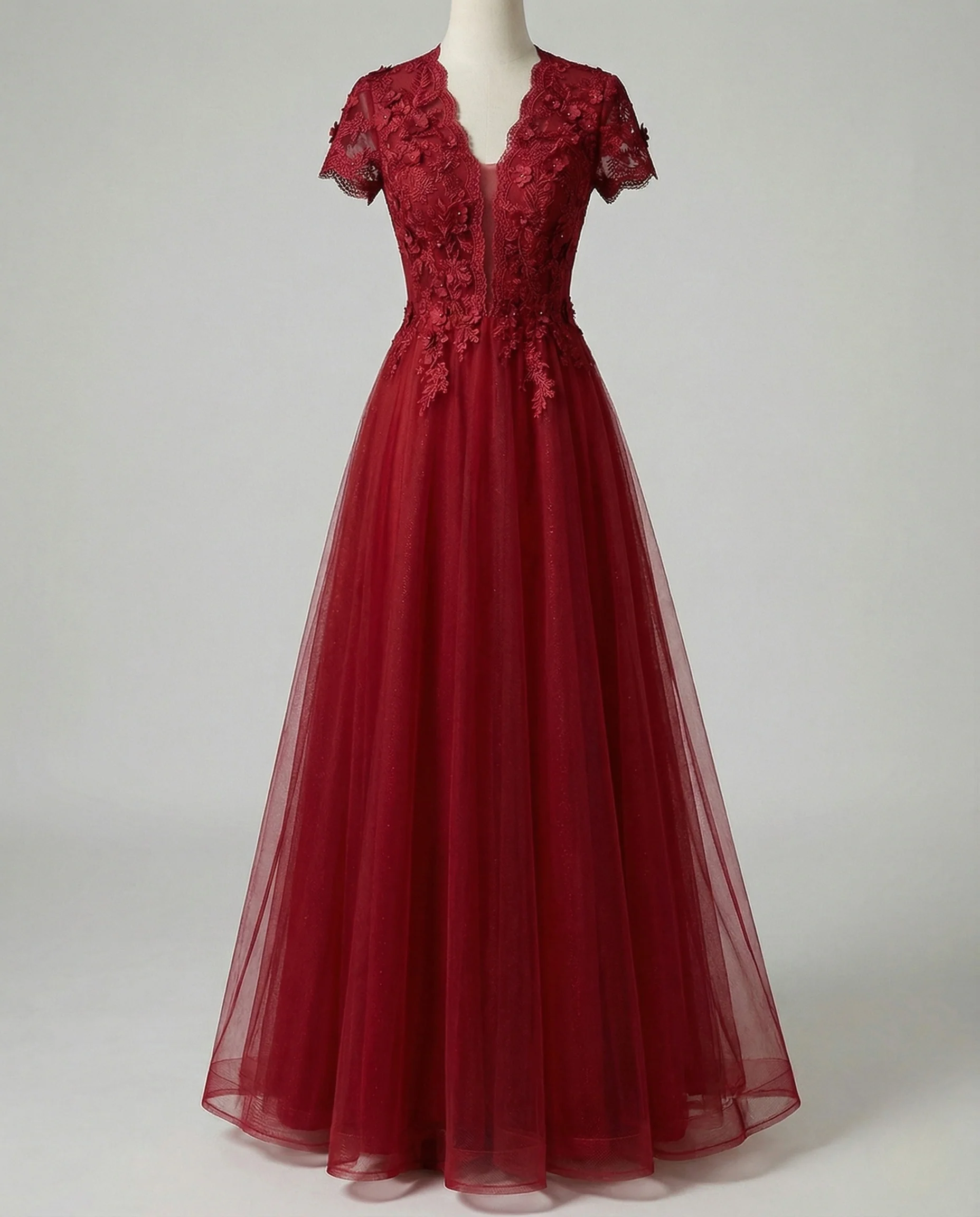 Damen A-Linien Brautkleid mit Tüllrock - Image 7