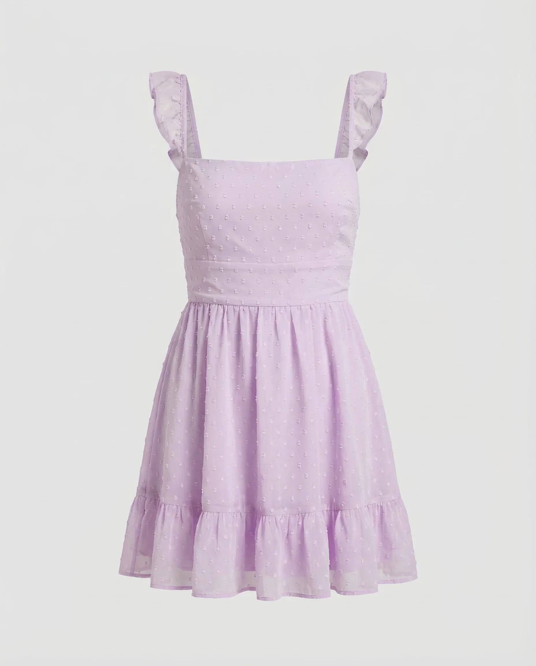 Damen Chiffon Minikleid Rüschen - Image 5
