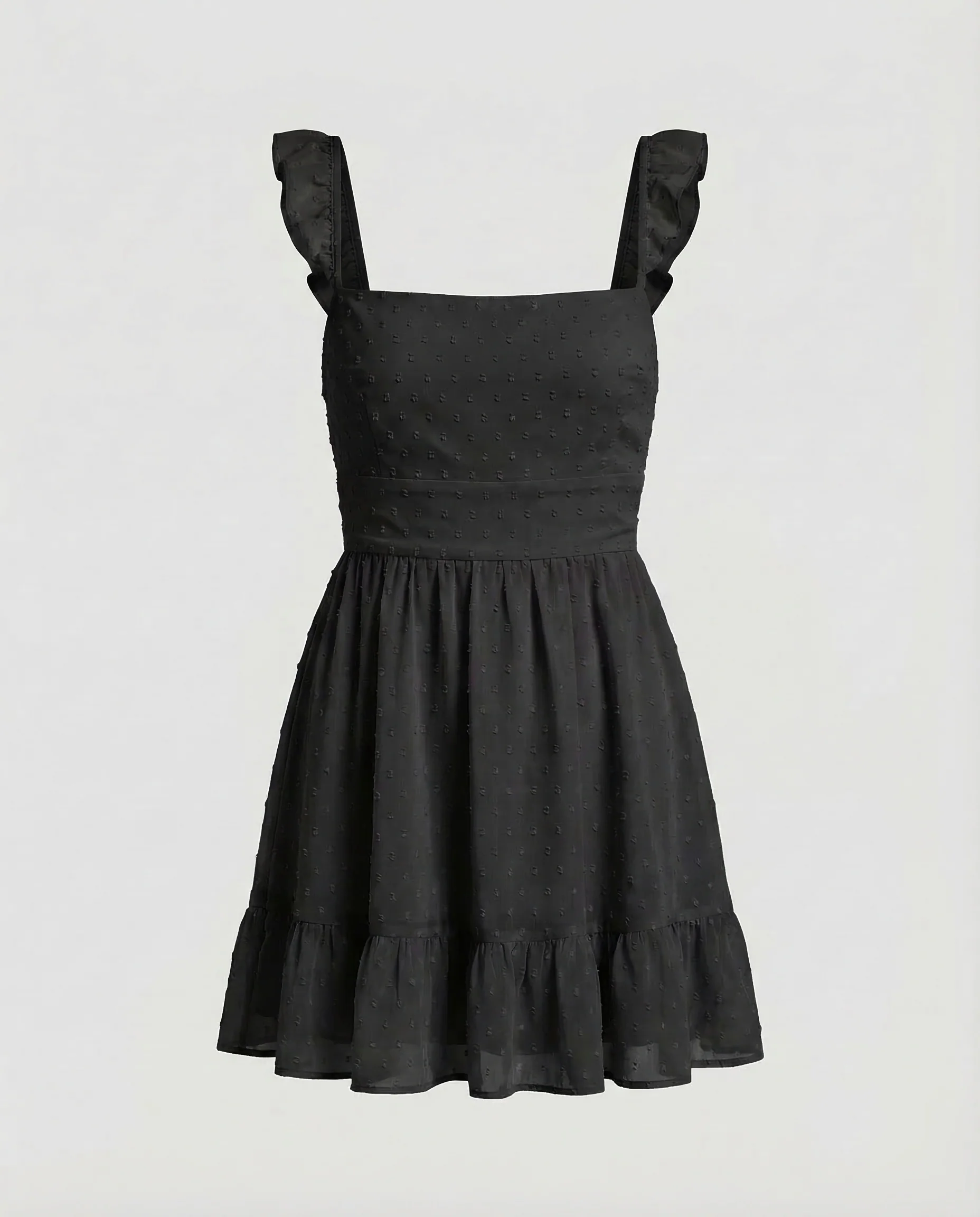 Damen Chiffon Minikleid Rüschen - Image 6
