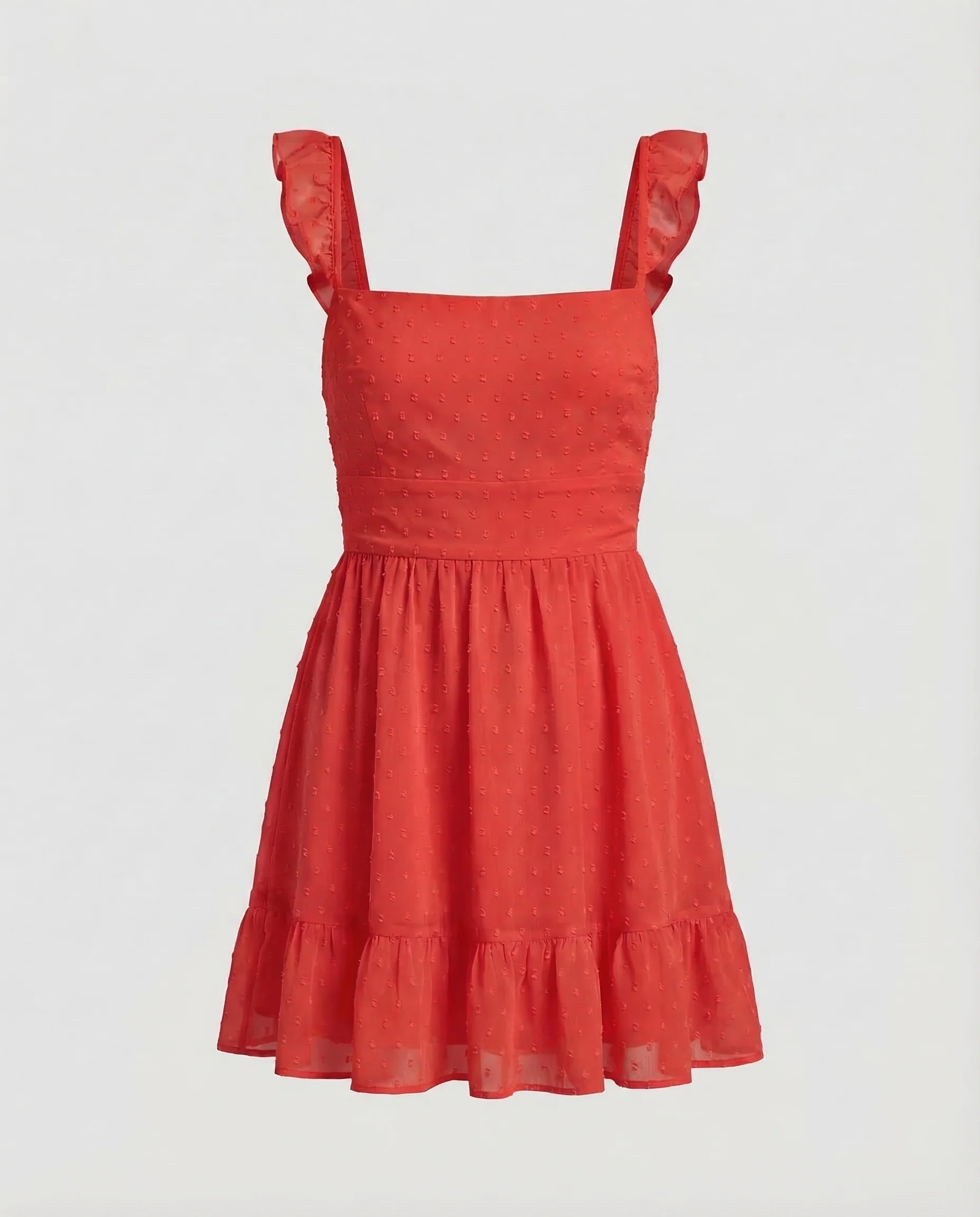Damen Chiffon Minikleid Rüschen - Image 7