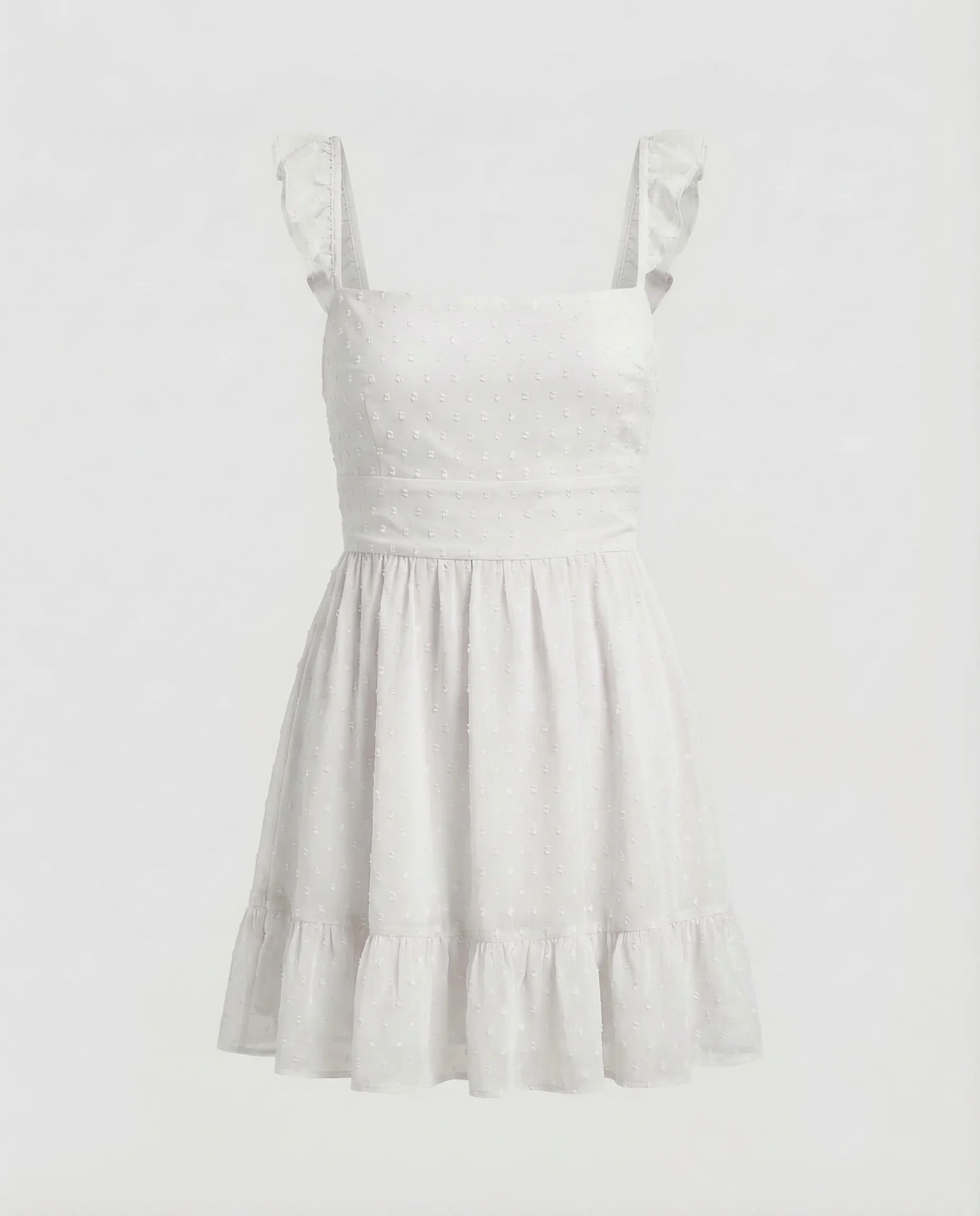 Damen Chiffon Minikleid Rüschen - Image 8