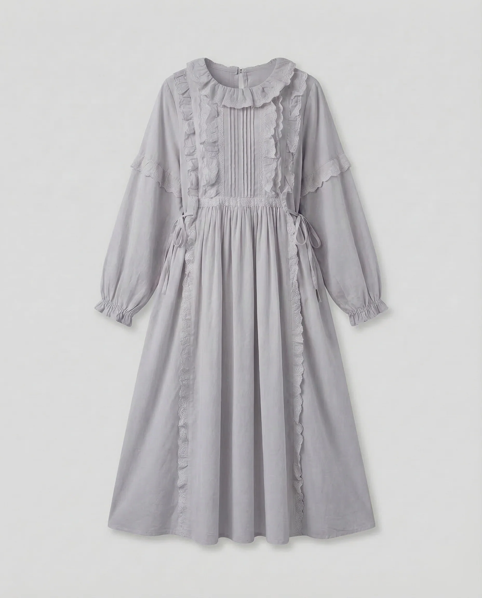Damen Landhauskleid Romantisch Spitze - Image 6