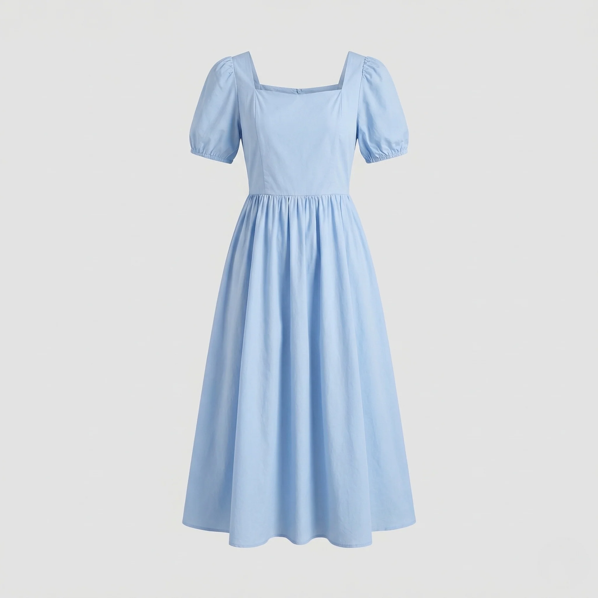 Damen Maxi Kleid mit Korsage und Puffärmeln - Image 5