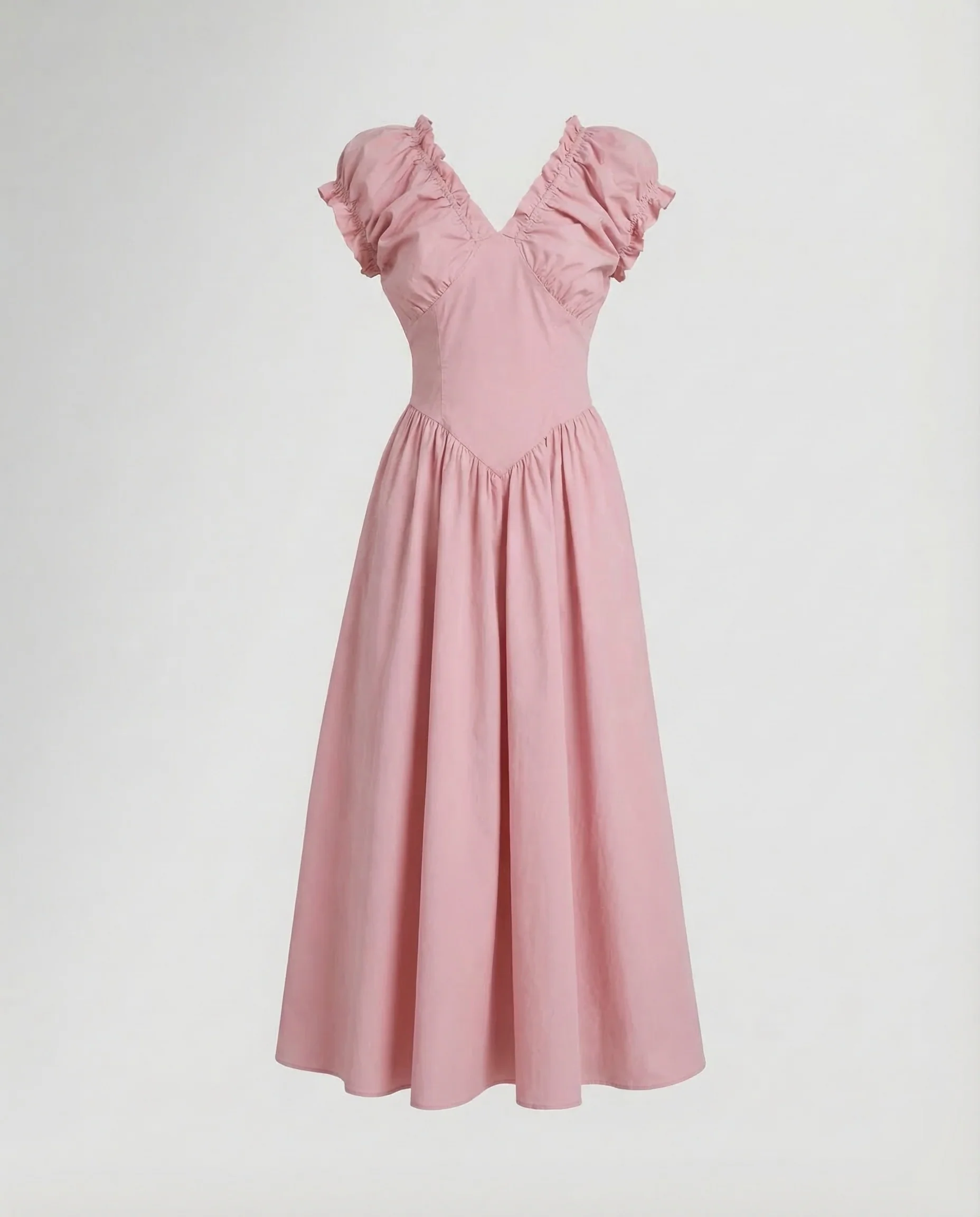 Damen Midikleid Rüschen Romantisch - Image 6
