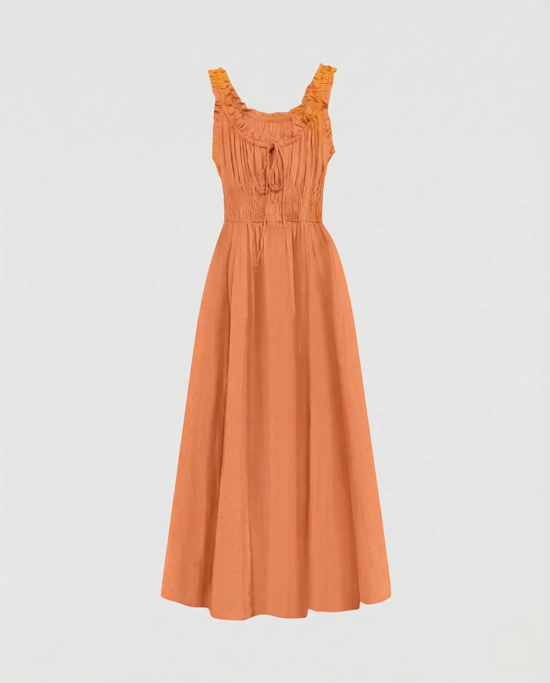 Damen Rüschen Maxikleid mit Tellerrock - Image 5