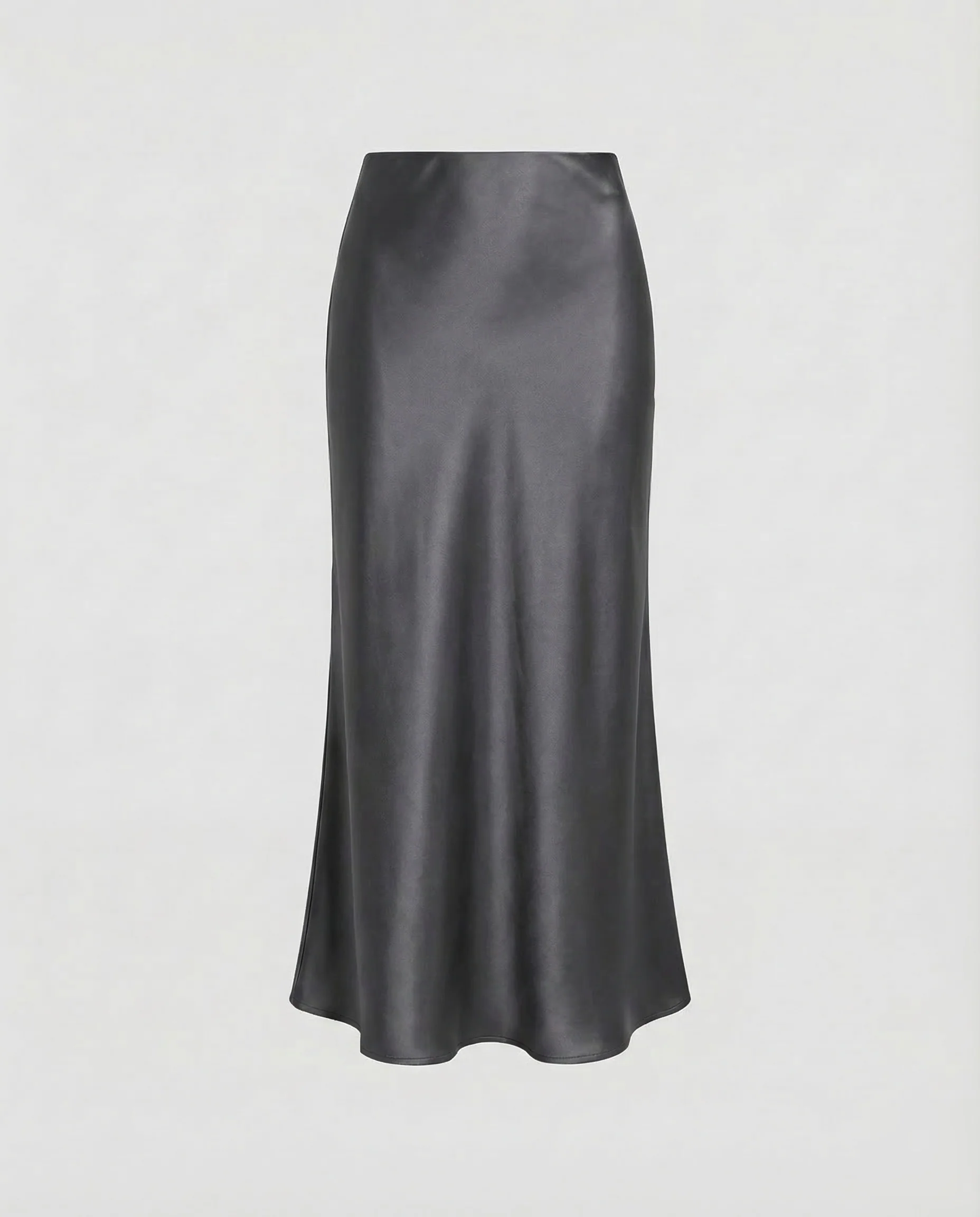 Damen Satin Midirock Drapiert - Image 10
