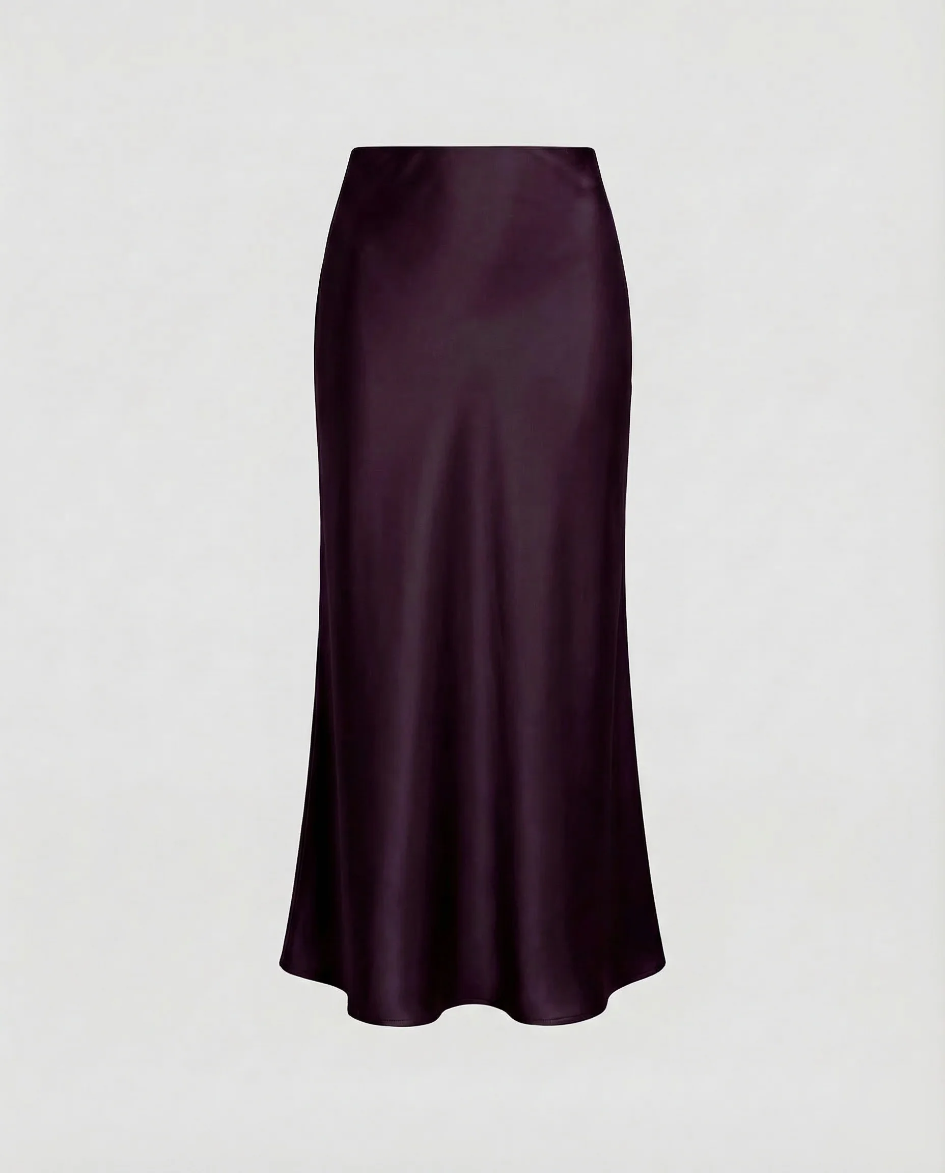 Damen Satin Midirock Drapiert - Image 11