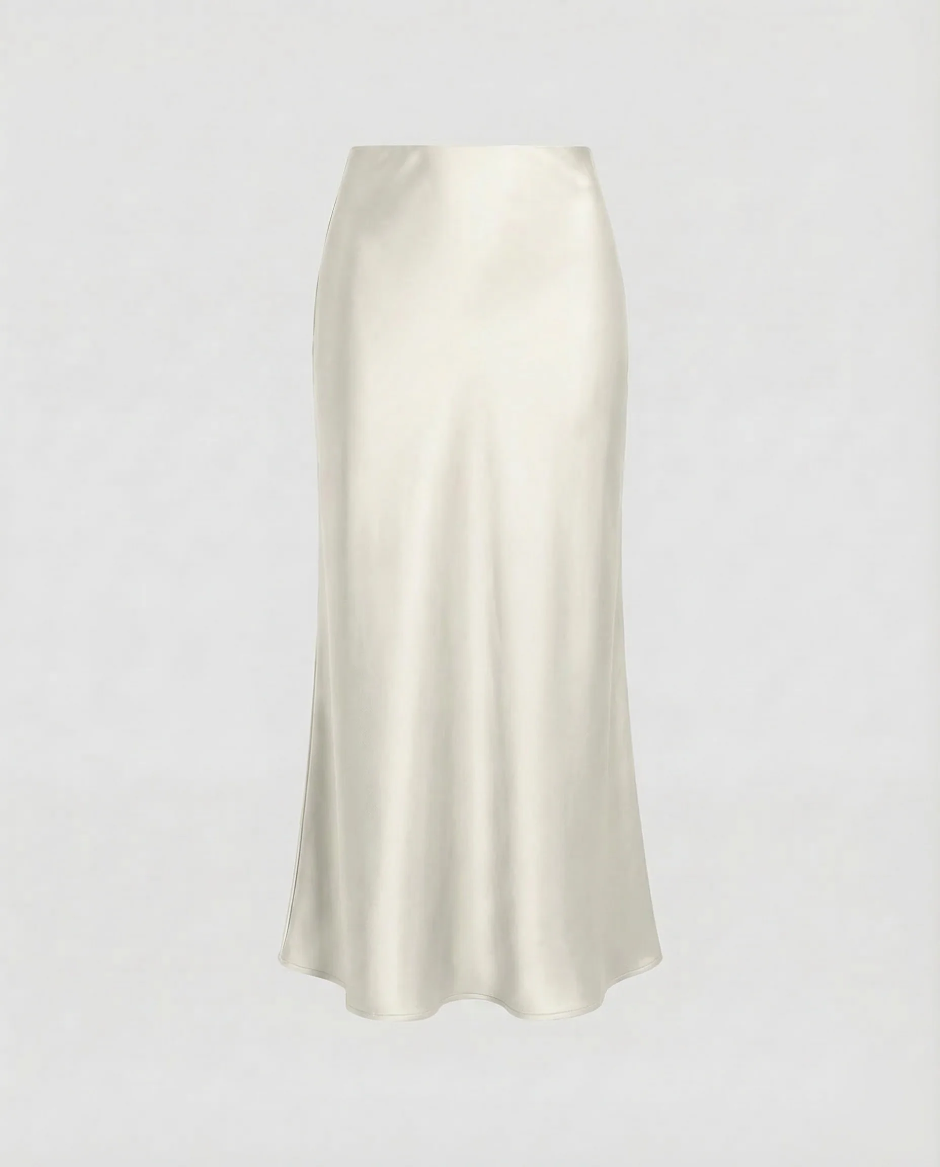 Damen Satin Midirock Drapiert - Image 19