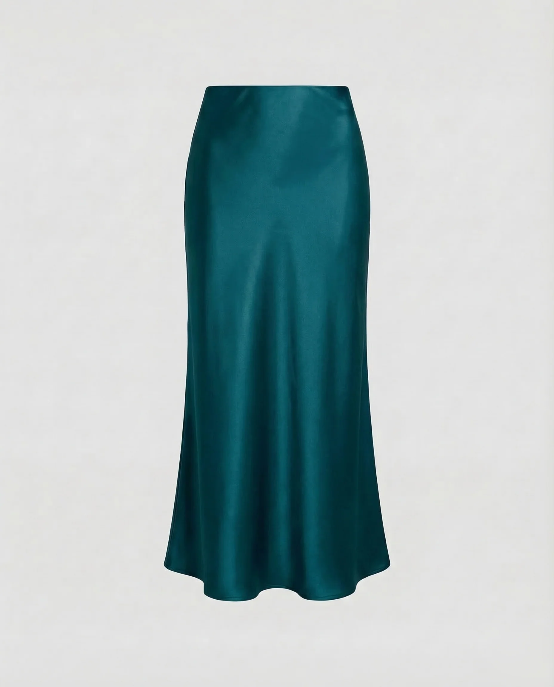 Damen Satin Midirock Drapiert - Image 22
