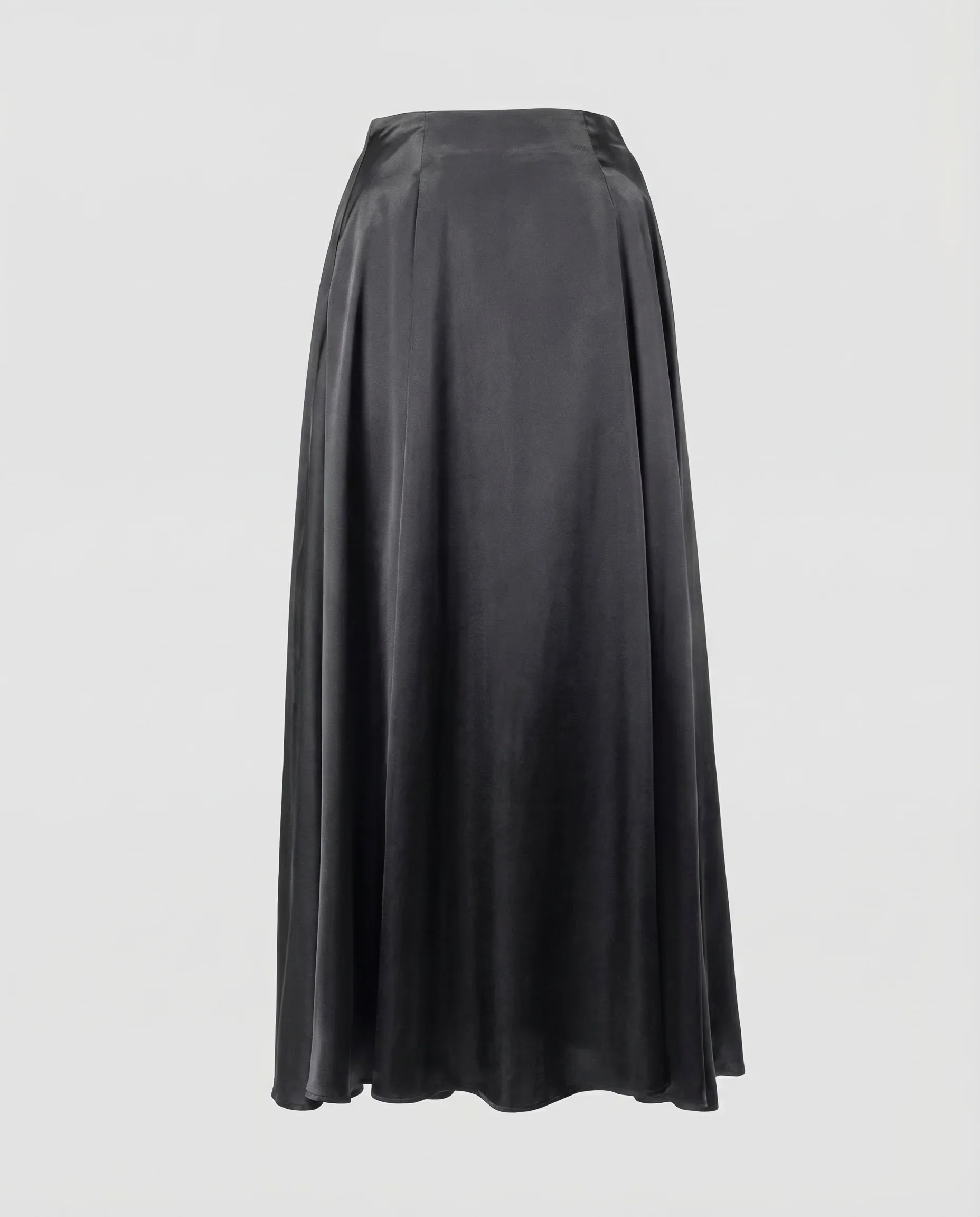 Damen Satin Maxirock Kellerfalten - Image 5