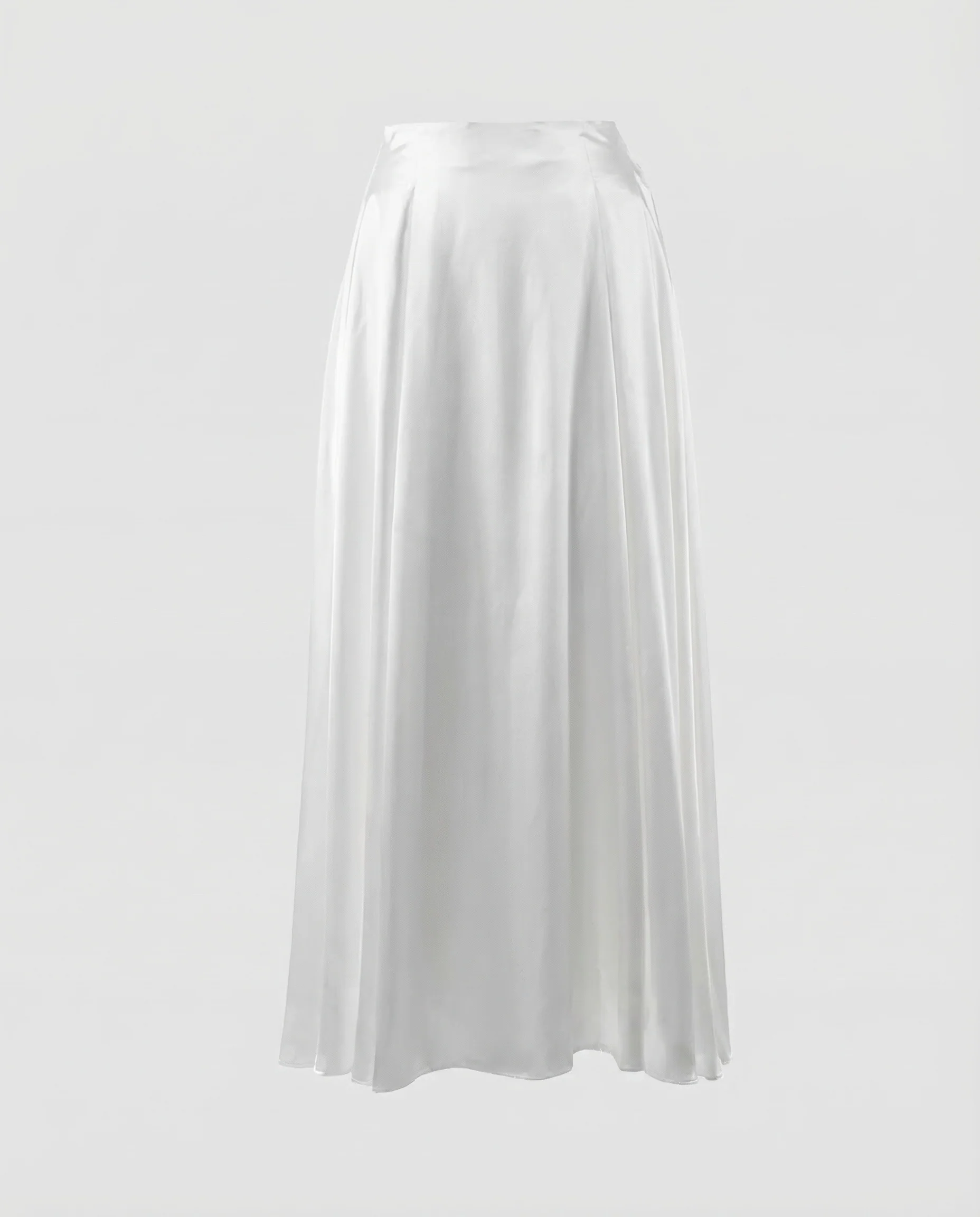 Damen Satin Maxirock Kellerfalten - Image 6