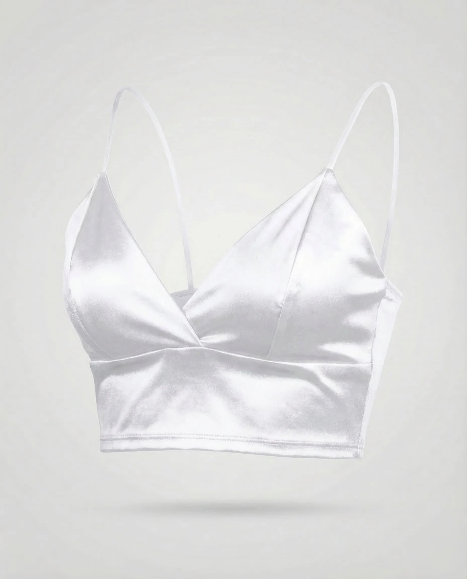 Damen Satin Bustier Crop - Image 6