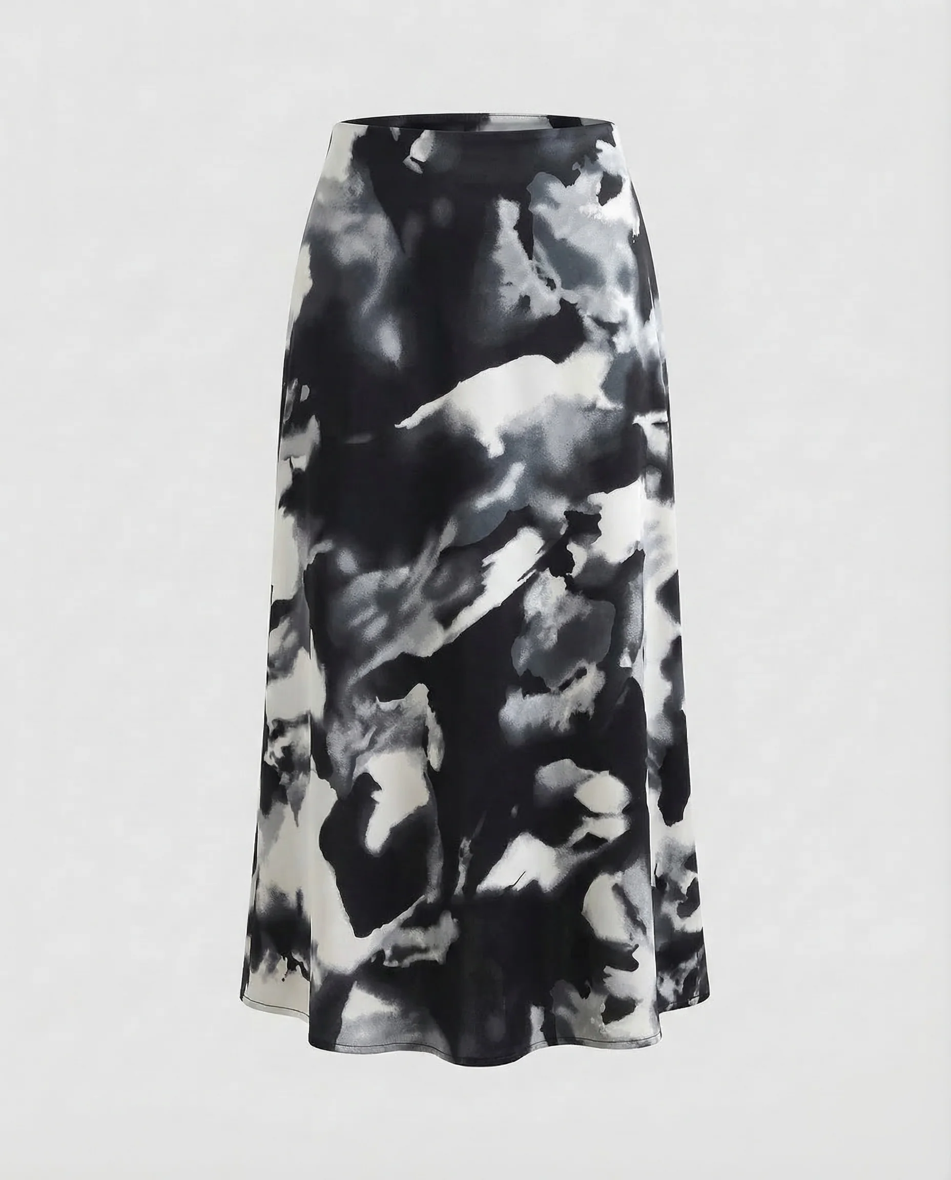 Midirock Damen Satin Floral - Image 6