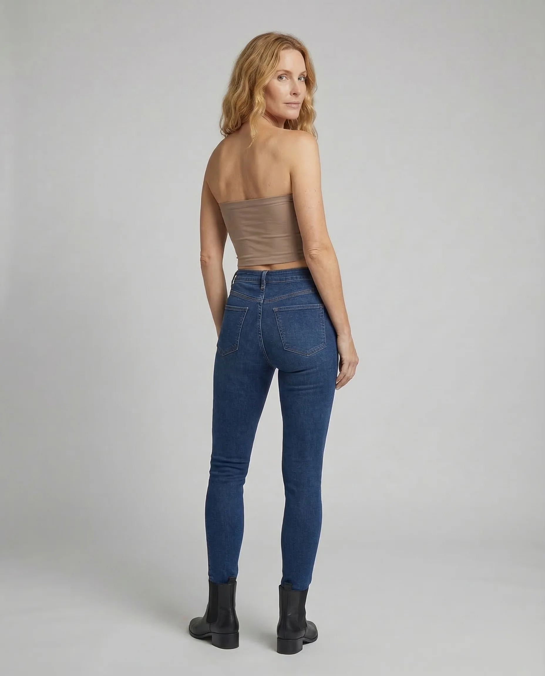 Damen Bandeau Top Ripp - Image 4